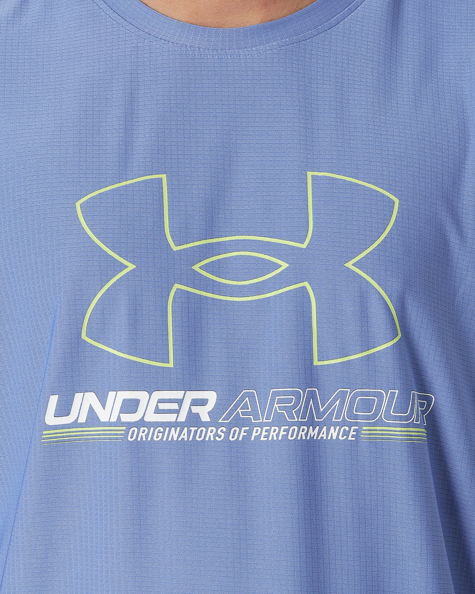 UA Logo Printed Men Sport Blue T-Shirt 12.90