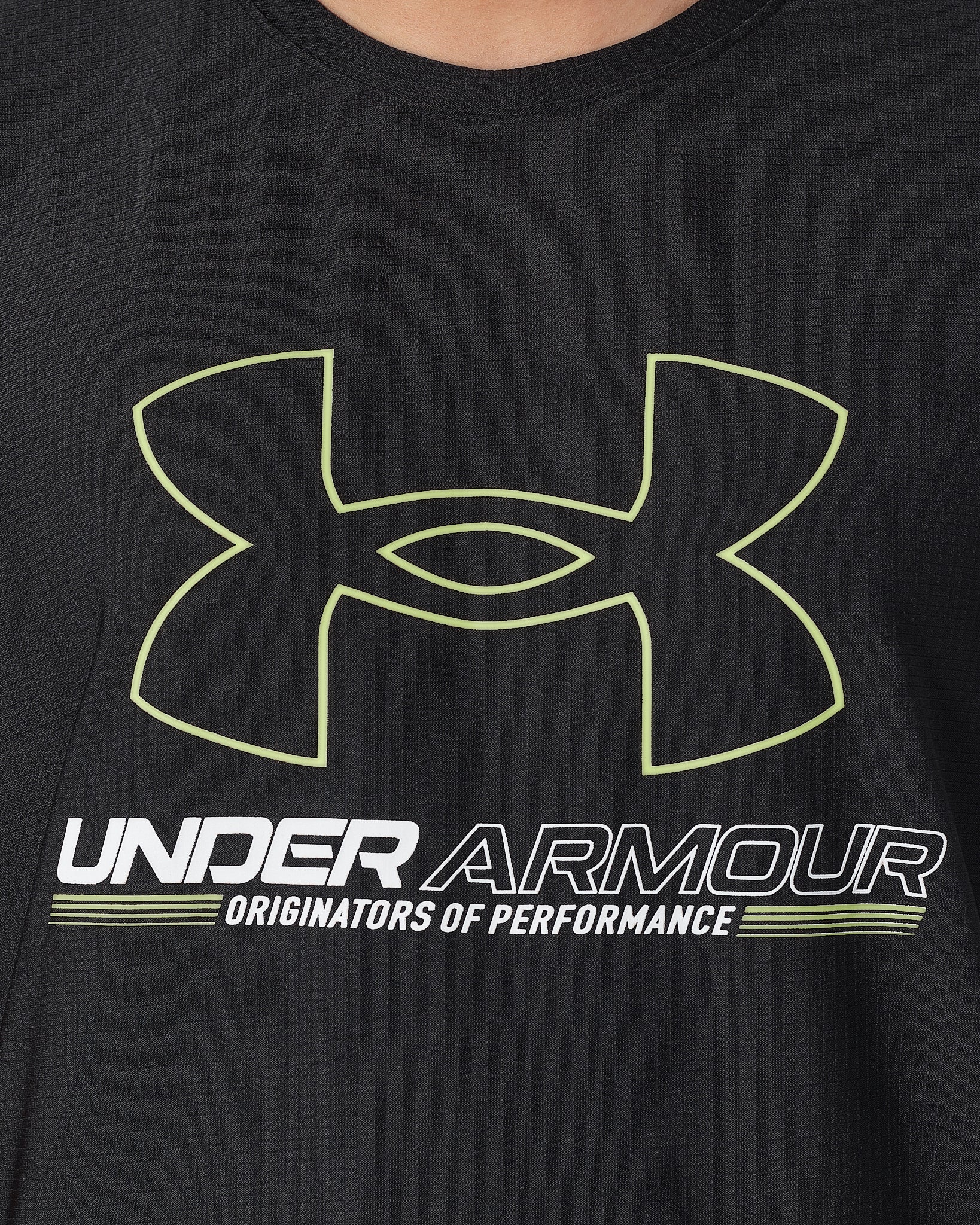 UA Logo Printed Men Sport Black T-Shirt 12.90