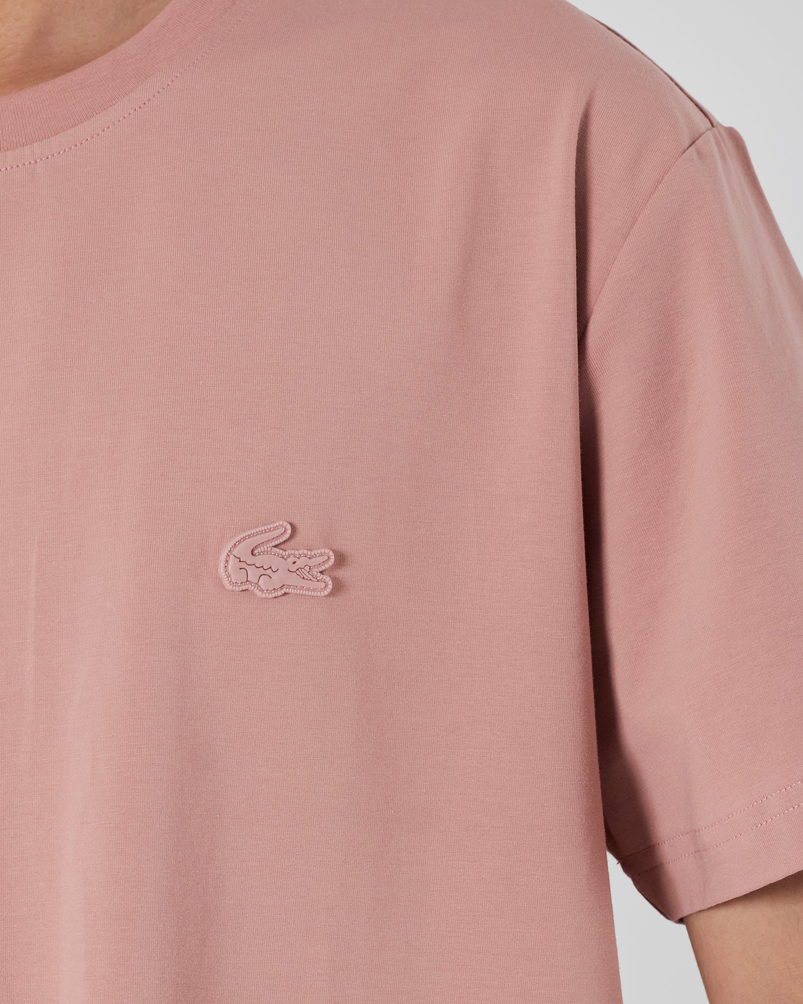 LAC Plain Color Men Pink T-Shirt 14.90