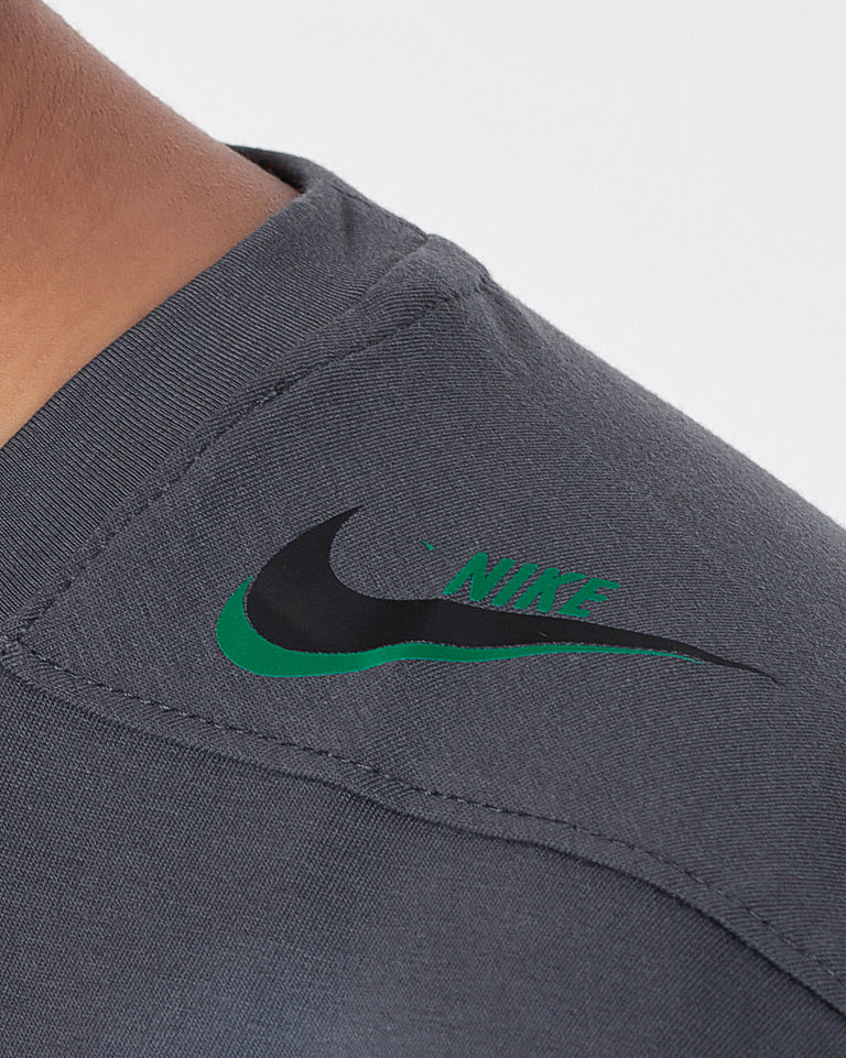 NIK Swooh Shoulder Printed Men Dark Grey T-Shirt 13.50