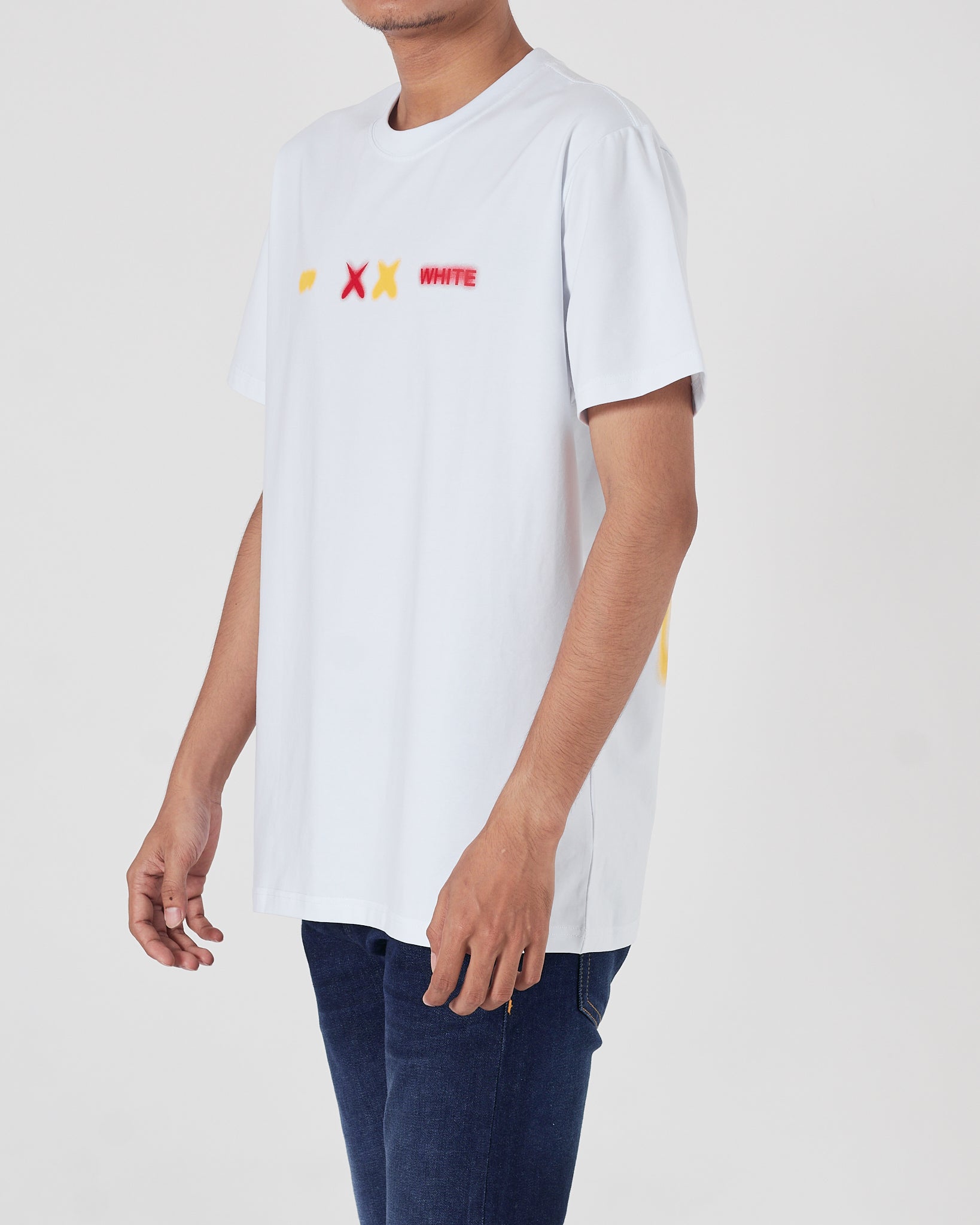 OW X Kaws Men White T-Shirt 16.50