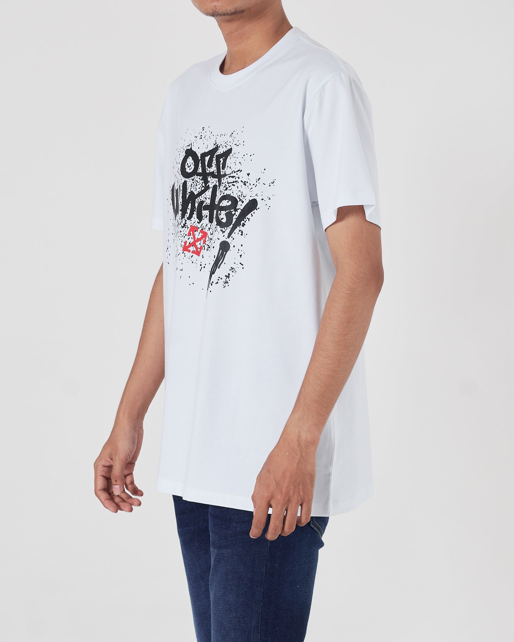 OW Monalisa Men White T-Shirt 14.90