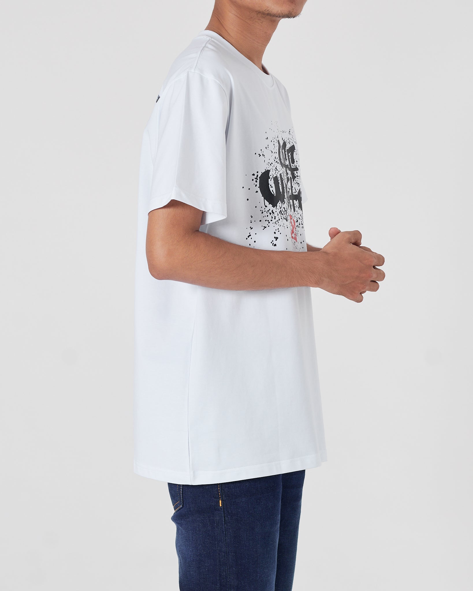 OW Monalisa Men White T-Shirt 14.90