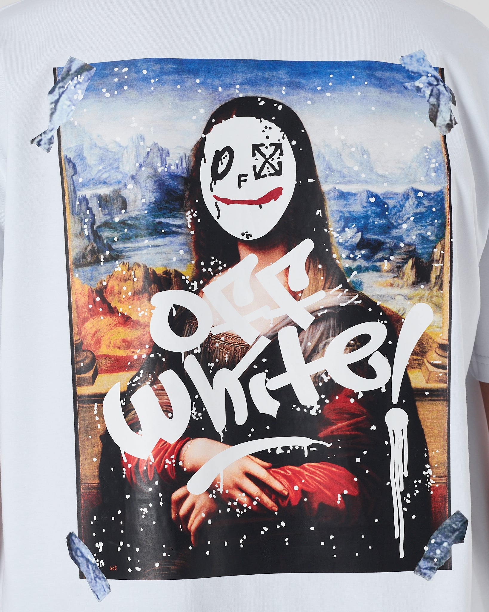 OW Monalisa Men White T-Shirt 14.90
