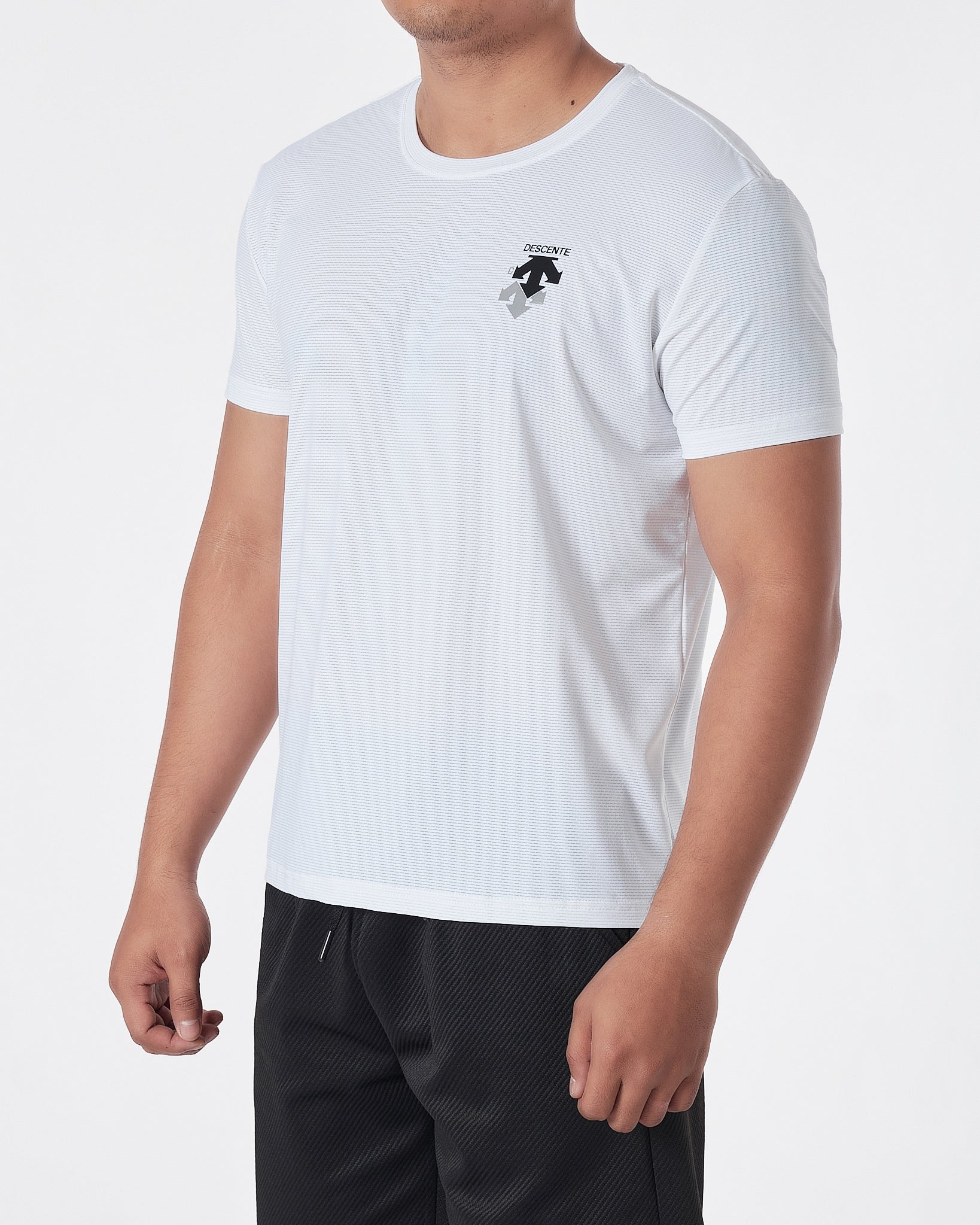 DES Logo Printed Men White Sport T-Shirt 13.50
