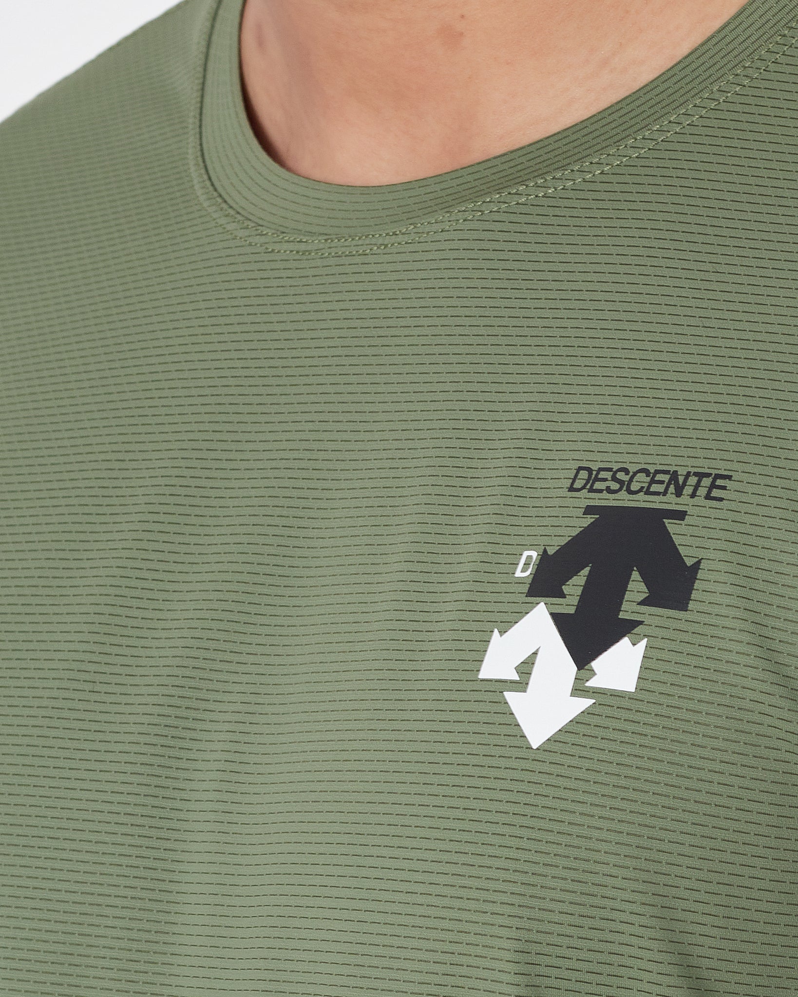 DES Logo Printed Men Green Sport T-Shirt 13.50