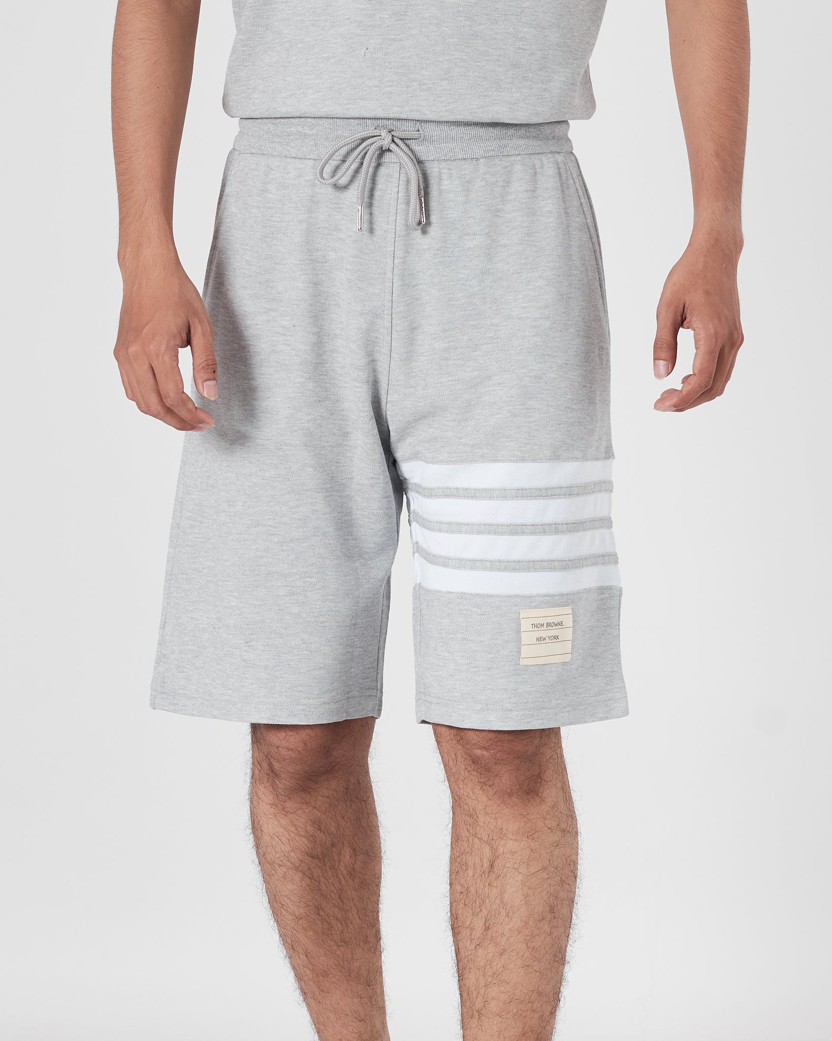 TB 4 Bar Striped Men Grey Shorts 16.90