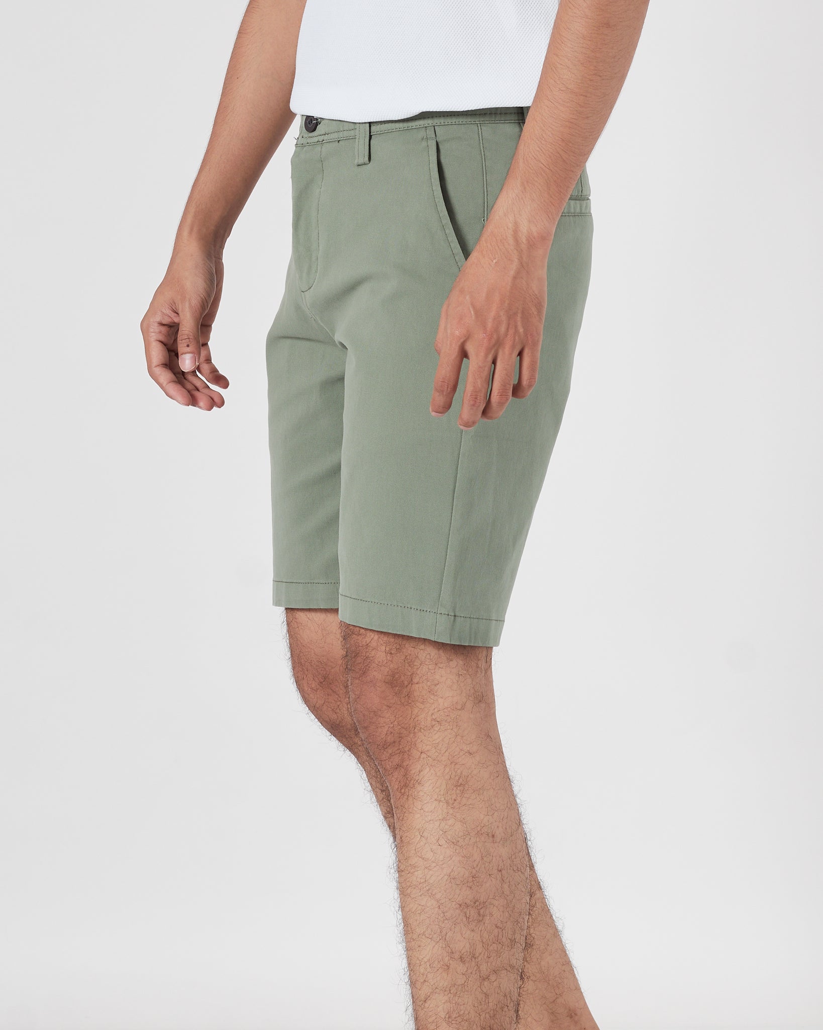 TH Plain Color Men Green Shorts 16.90