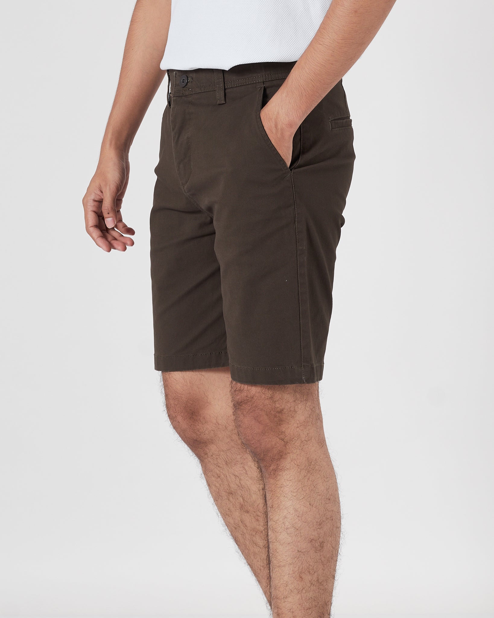 TH Plain Color Men Brown Shorts 16.90