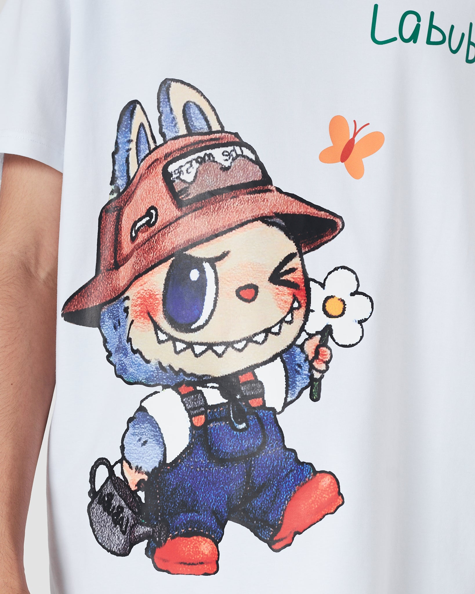 MLB Labubu Printed Men White T-Shirt 14.90