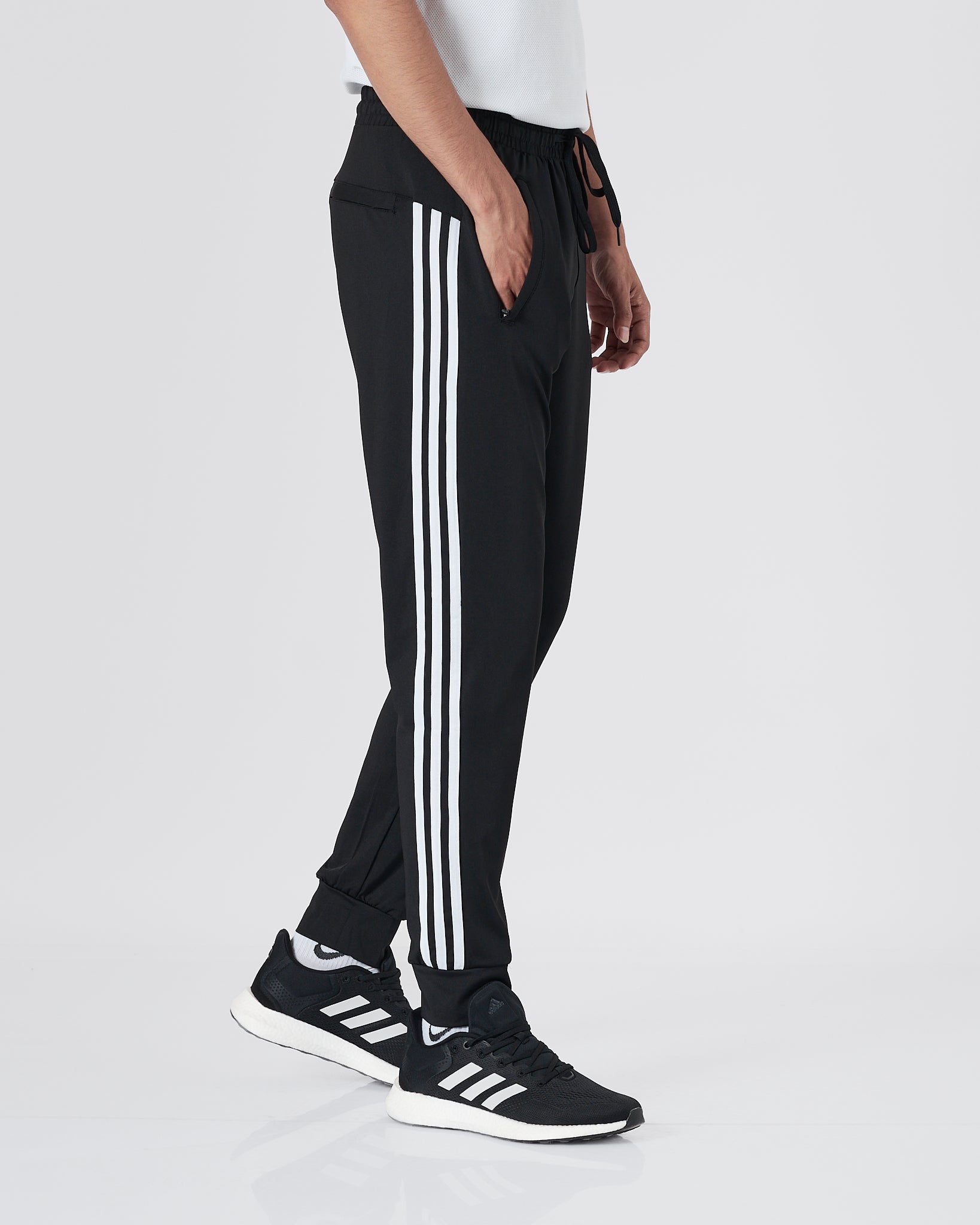 ADI 3 Striped Men Black Track Pants 15.90