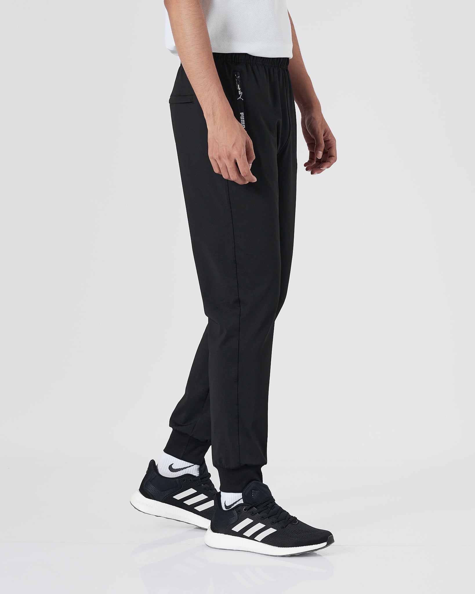 PUM Logo Embroidered Men Black Track Pants 14.90