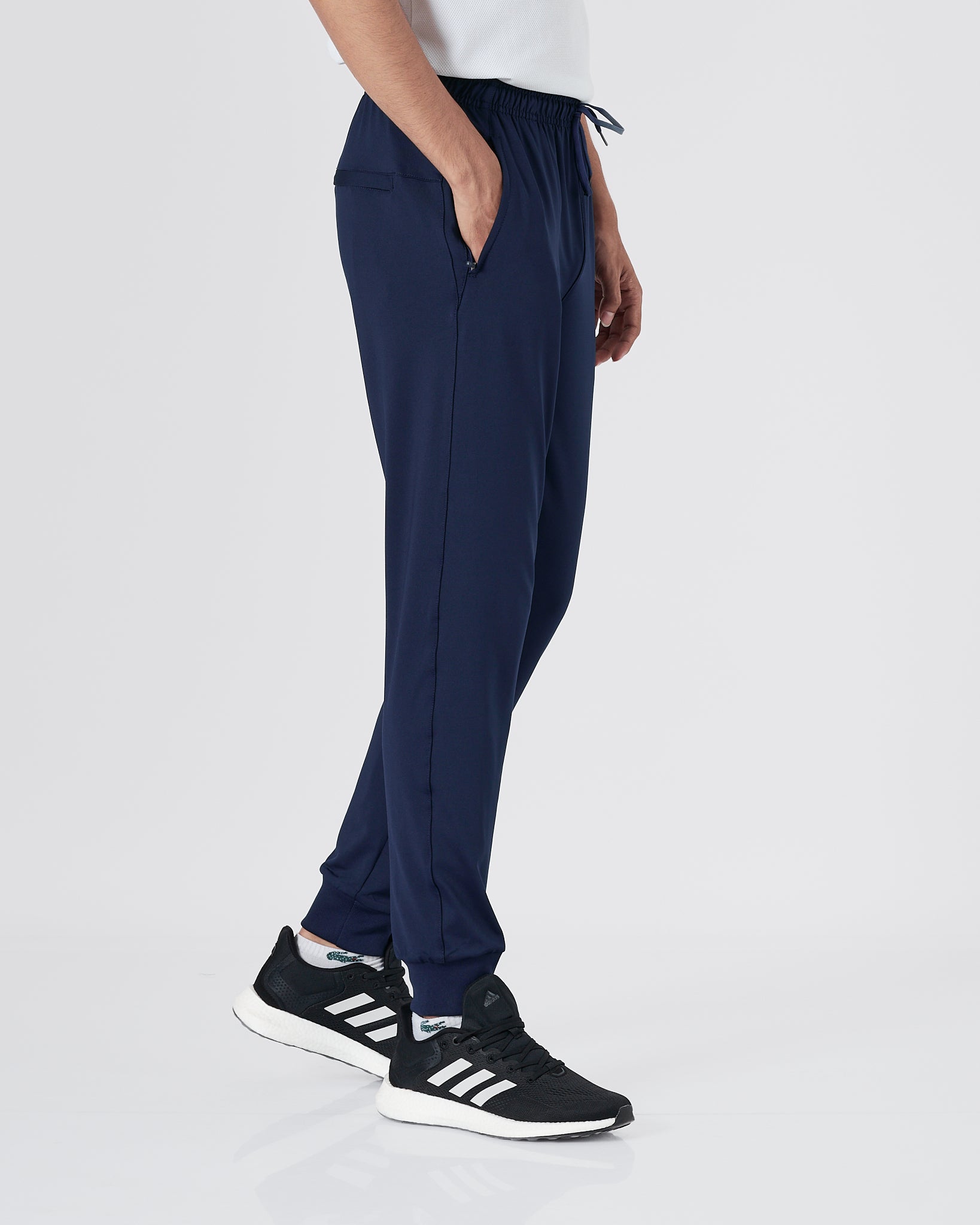 NIK Swooh Logo Embroidered Men Blue Track Pants 15.90