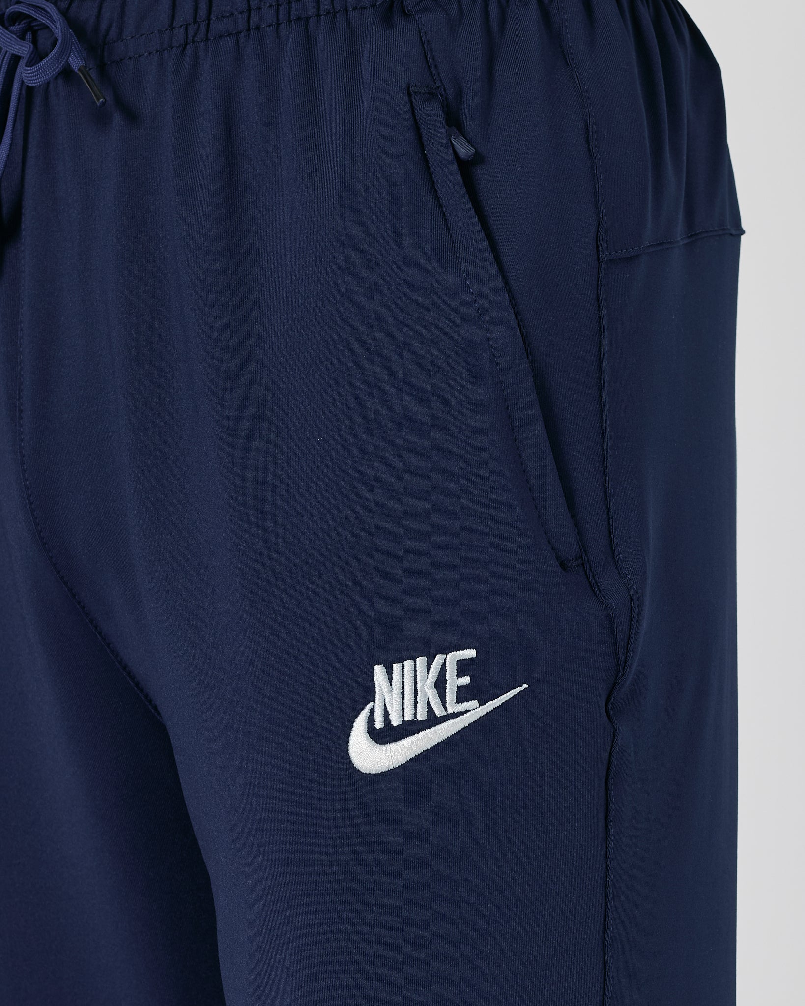 NIK Swooh Logo Embroidered Men Blue Track Pants 15.90