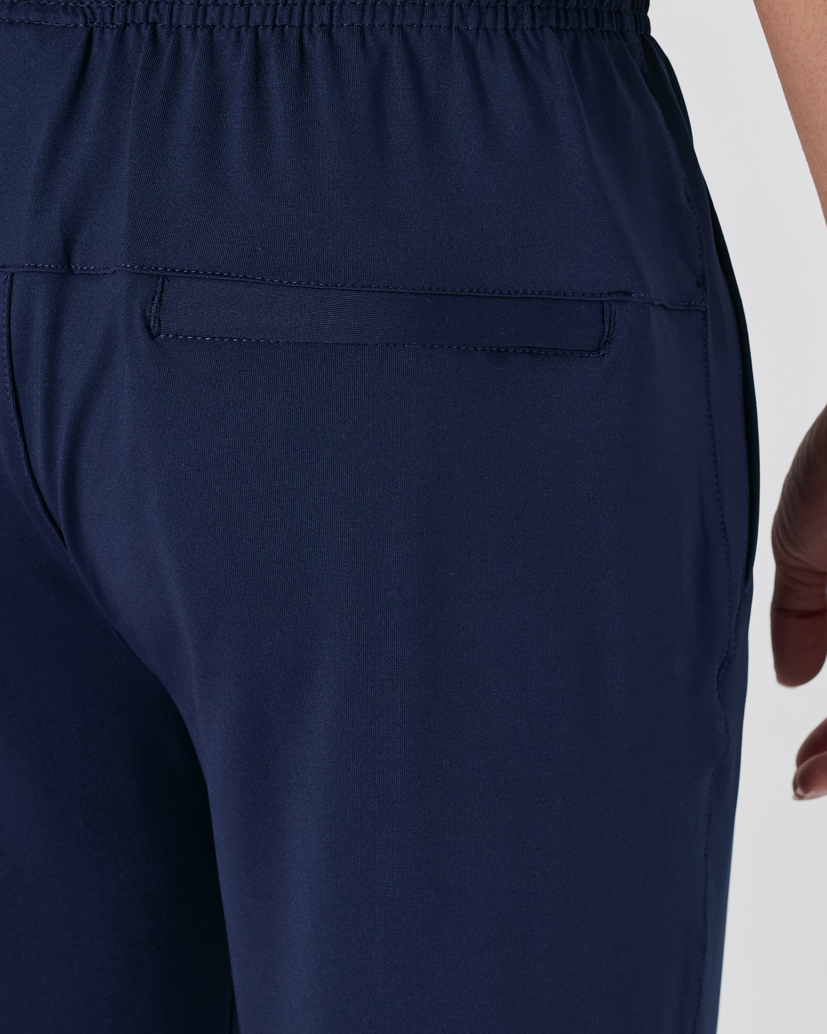 NIK Swooh Logo Embroidered Men Blue Track Pants 15.90