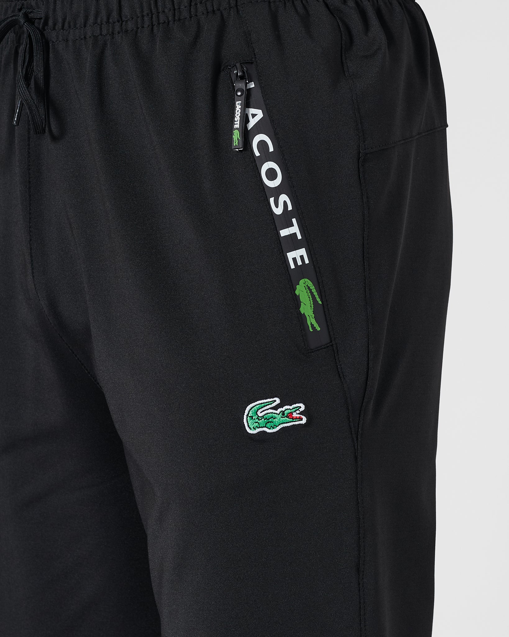 LAC Logo Embroidered Men Black Track Pants 17.90