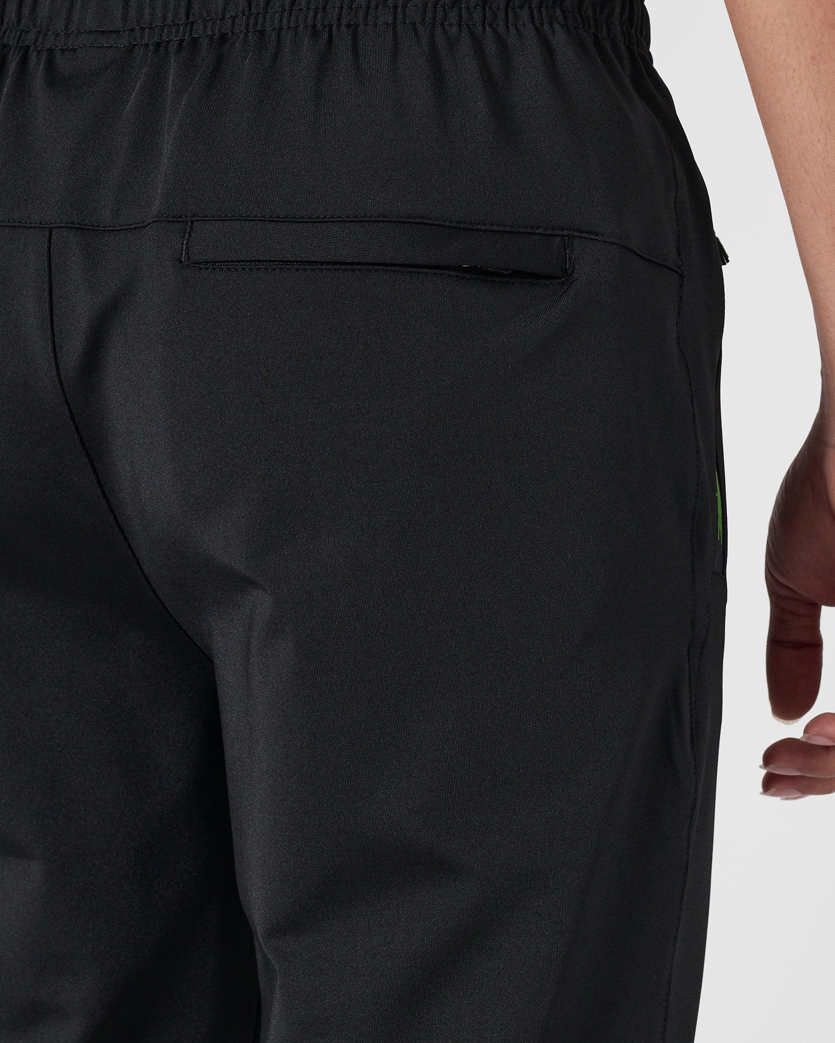 LAC Logo Embroidered Men Black Track Pants 17.90
