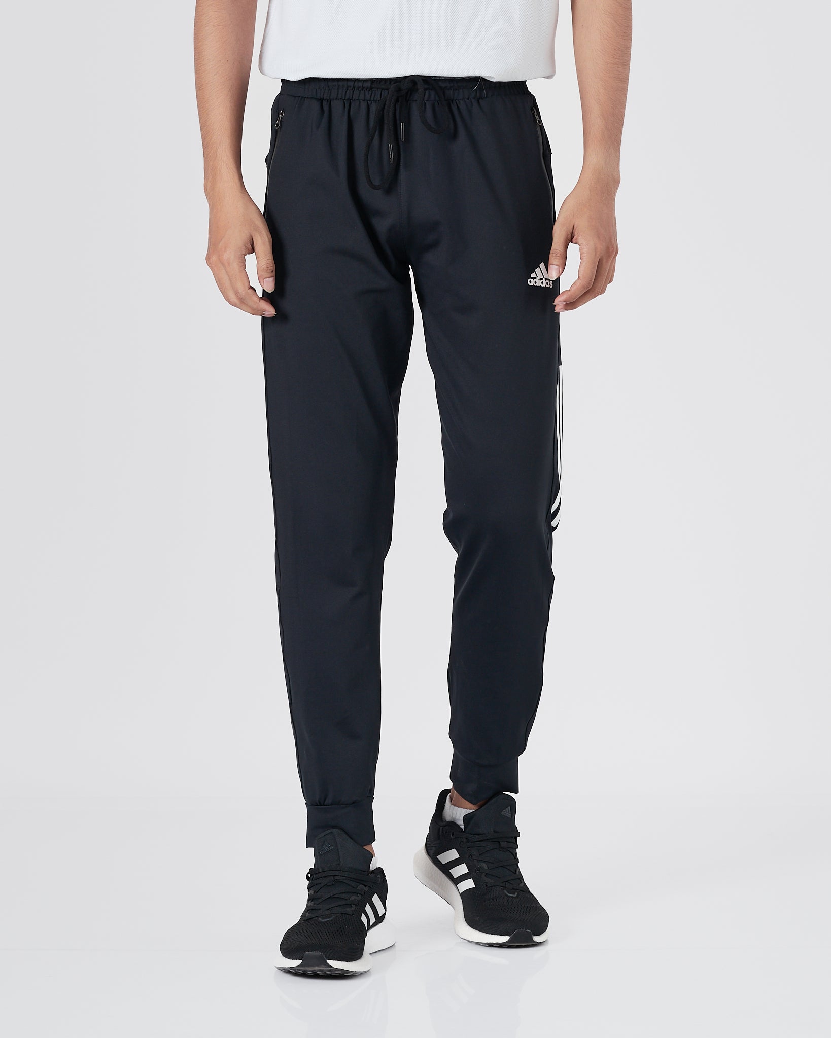 ADI 3 Striped Men Black Track Pants 16.90