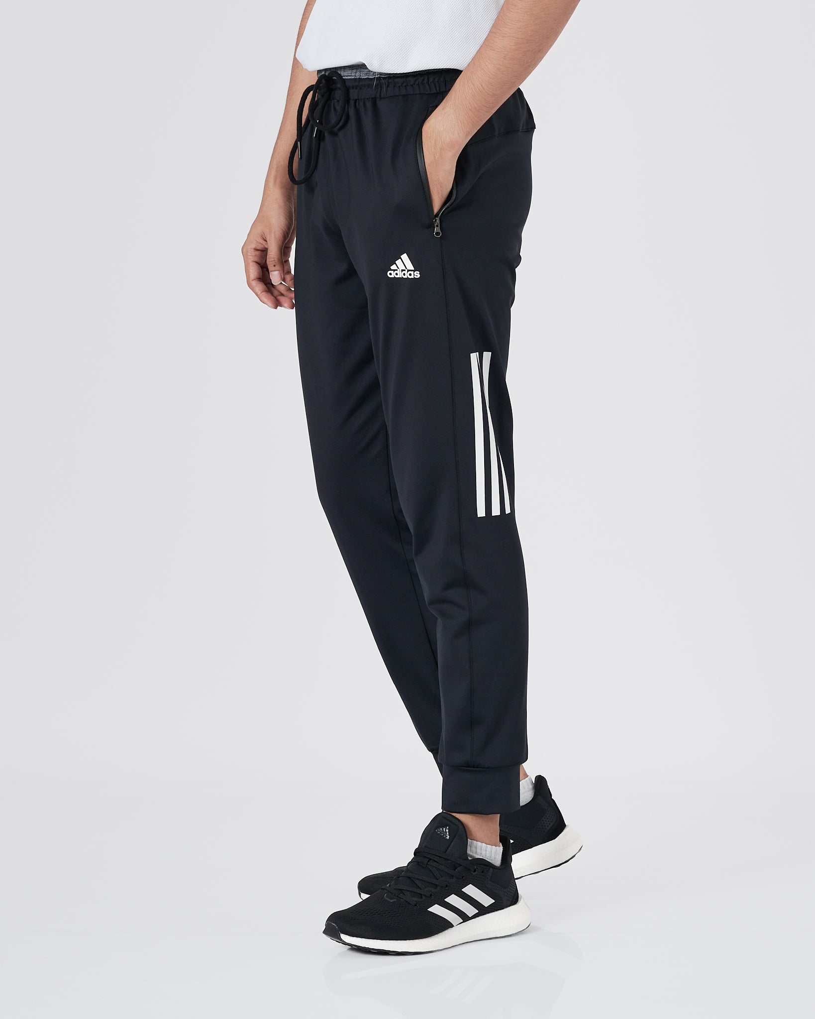 ADI 3 Striped Men Black Track Pants 16.90