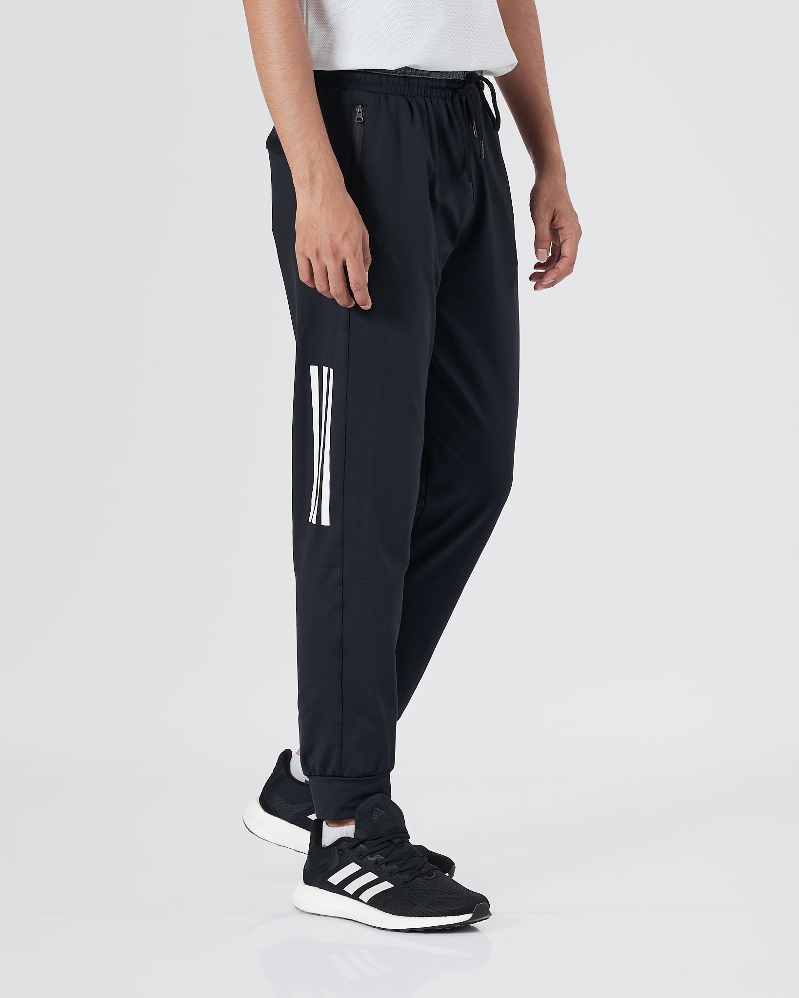 ADI 3 Striped Men Black Track Pants 16.90