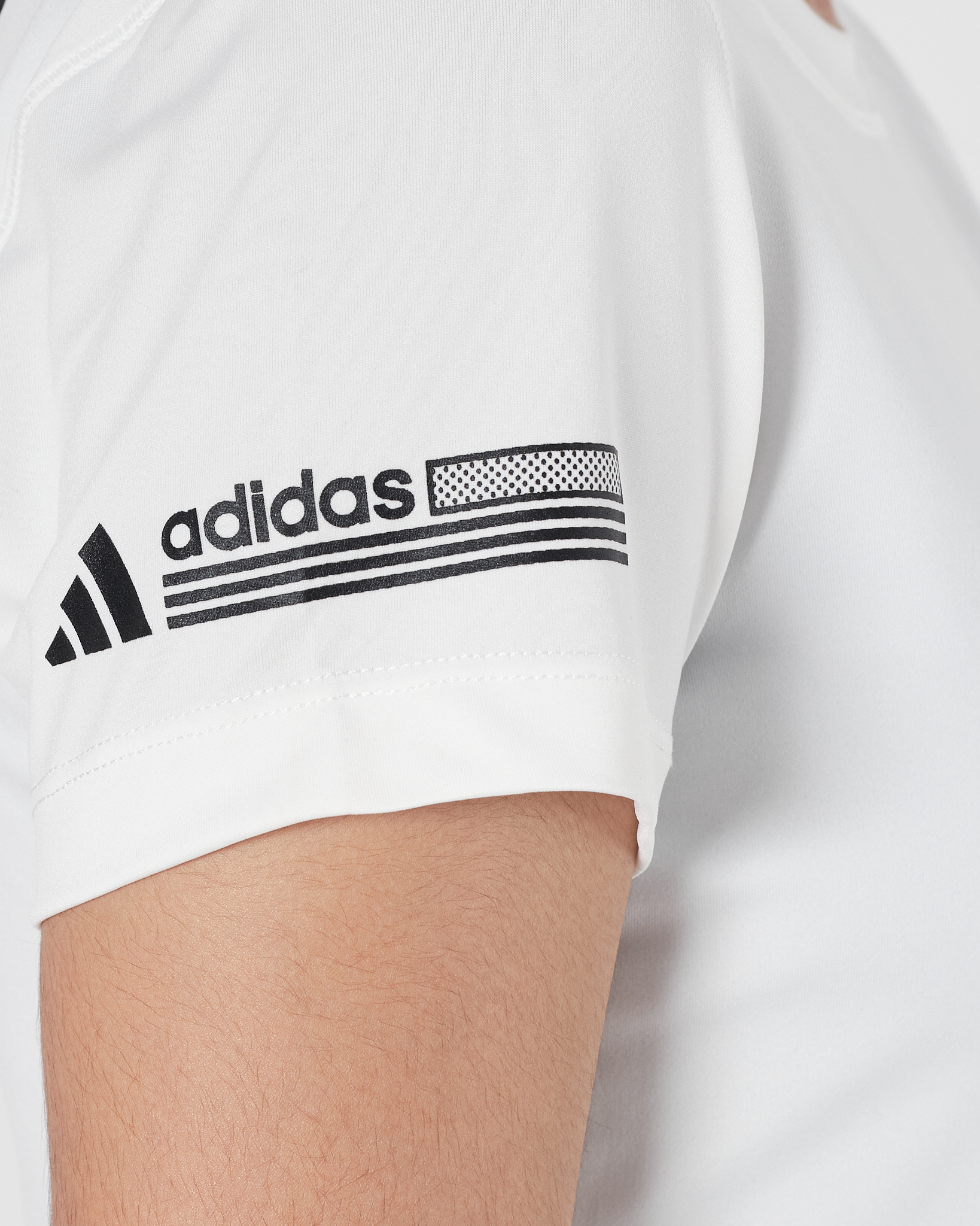 ADI Logo Printed Lady White Sport T-Shirt 12.90