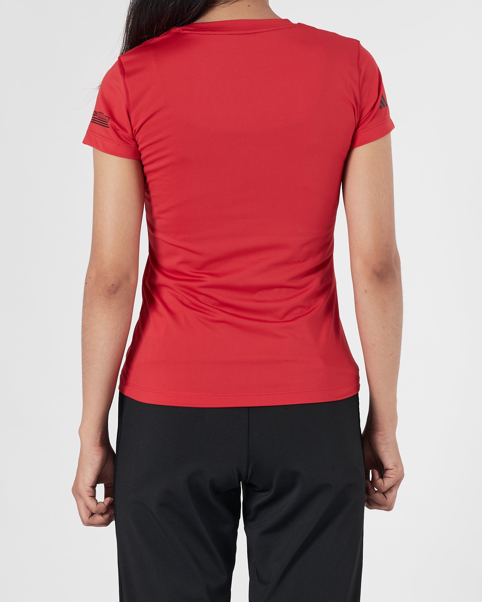 ADI Logo Printed Lady Black Sport T-Shirt 12.90