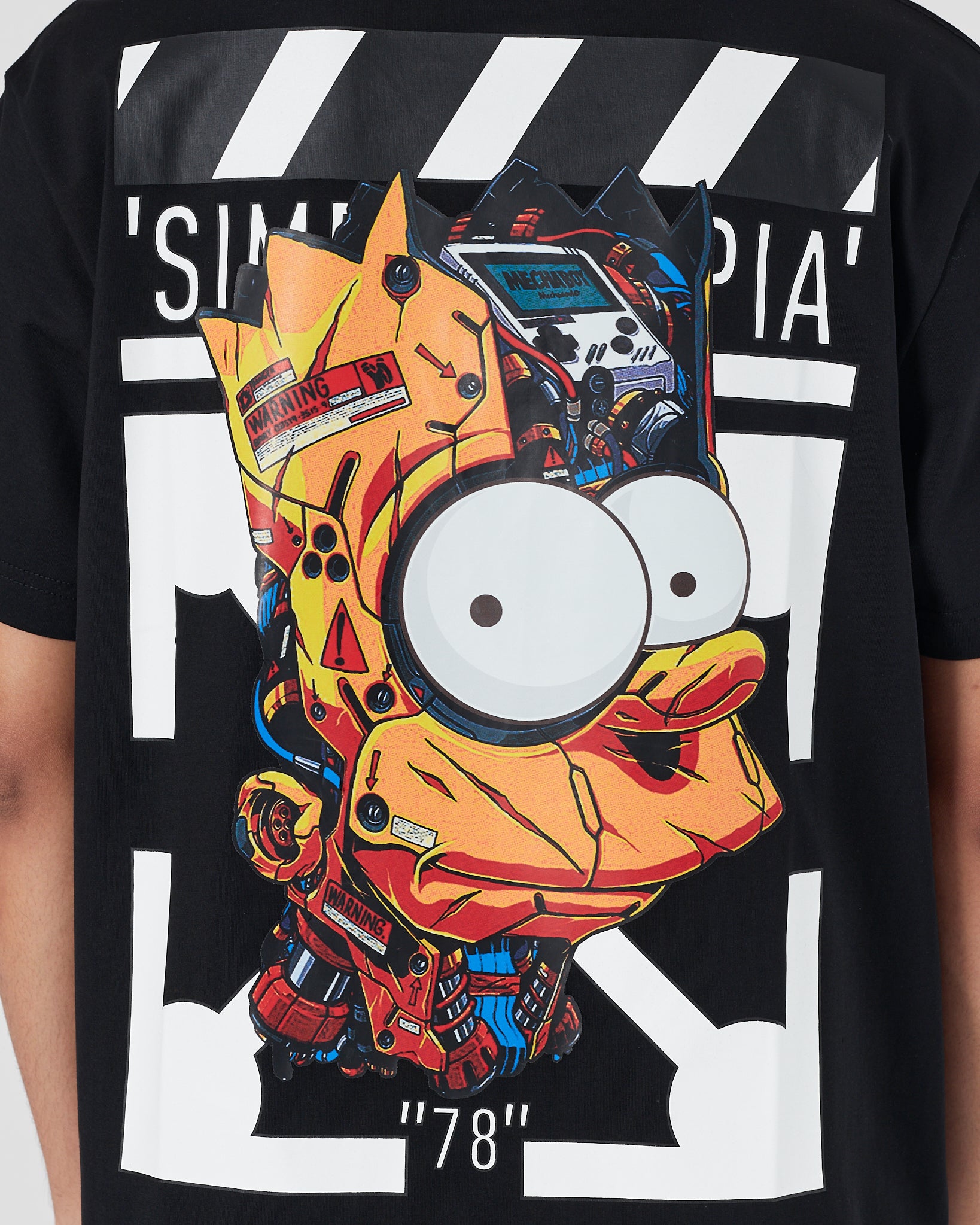 OW X The Simpsons Men Black T-Shirt 16.90