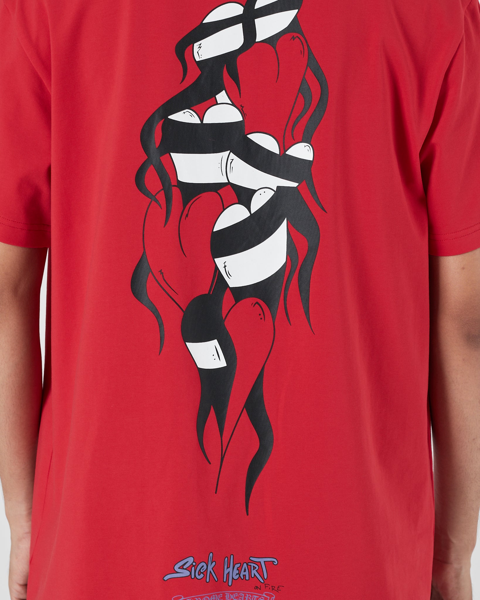 CH Back Logo Printed Men Red T-Shirt 16.90