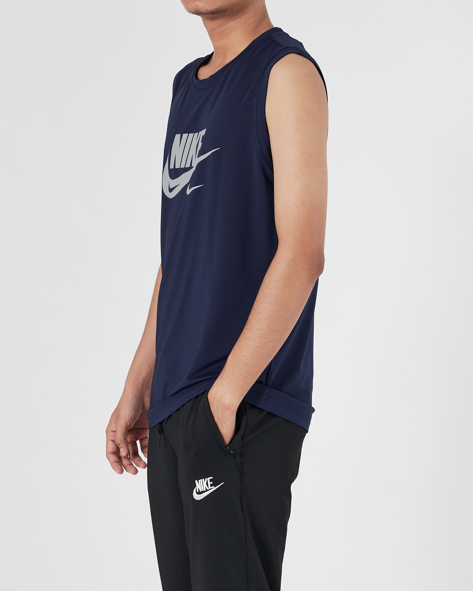 NIK Light Weight Men Blue Sport Tank Top 11.90