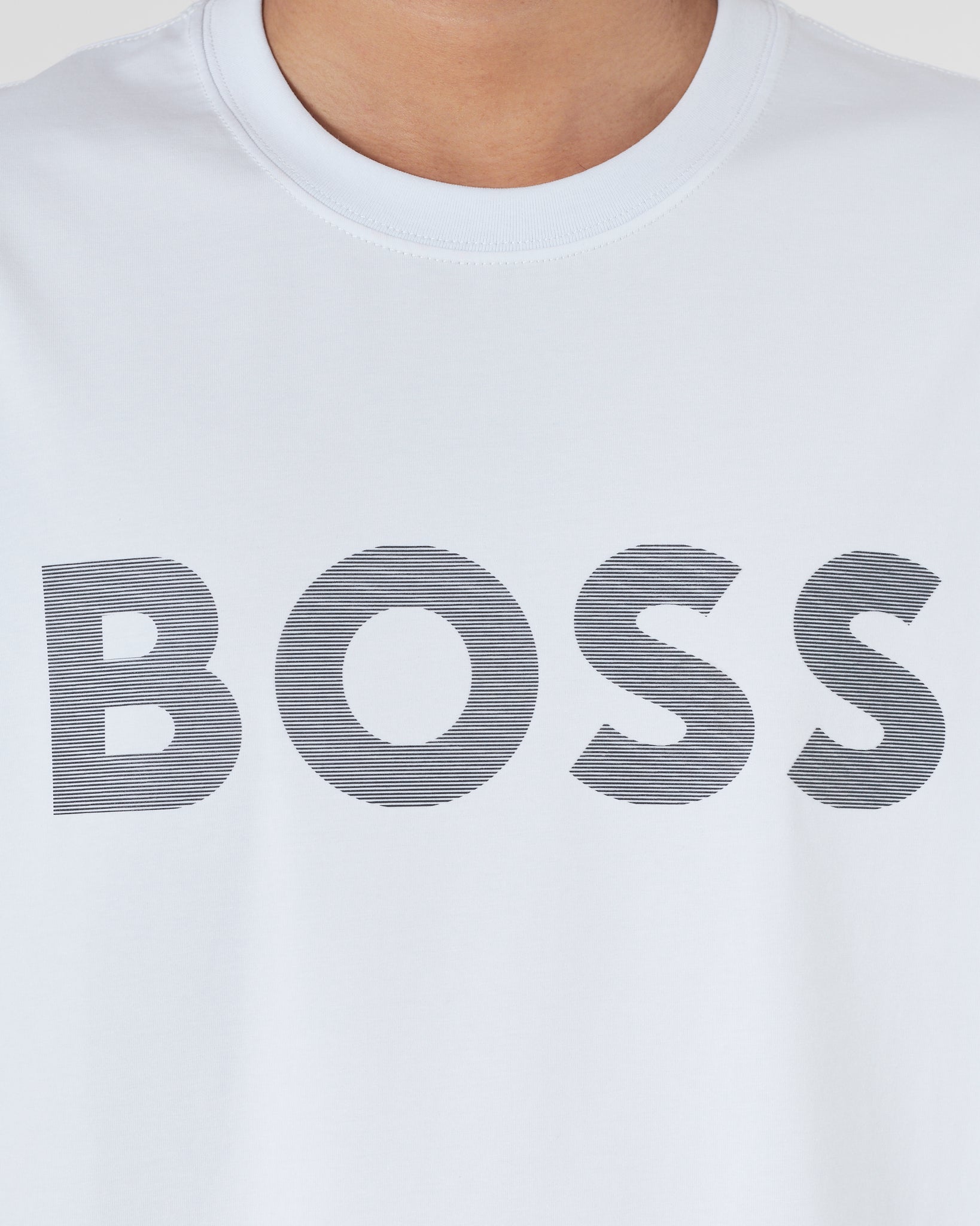 HUG Logo Printed Men White T-Shirt 15.90