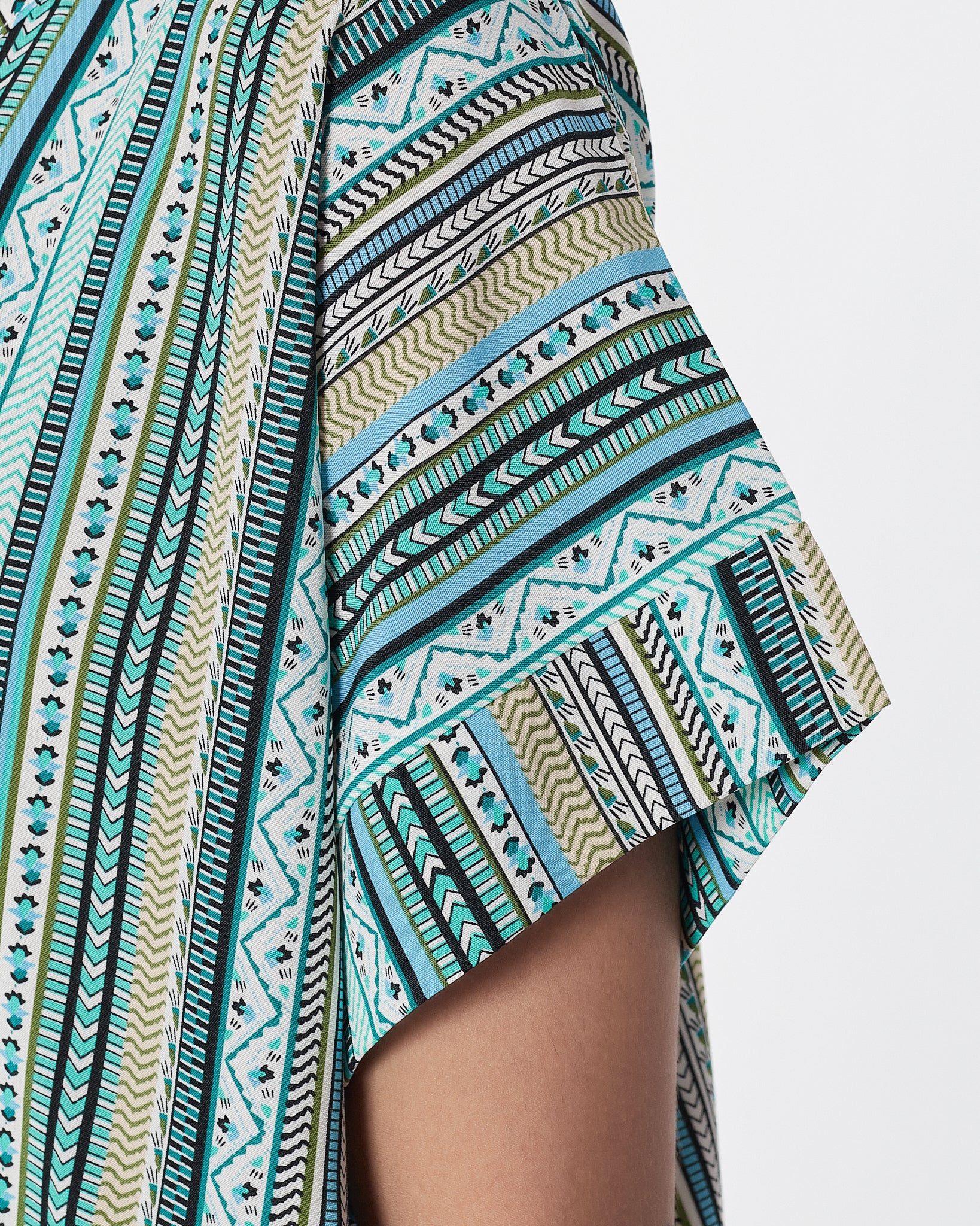 Striped Over Printed Lady Shirts Short Sleeve 12.90