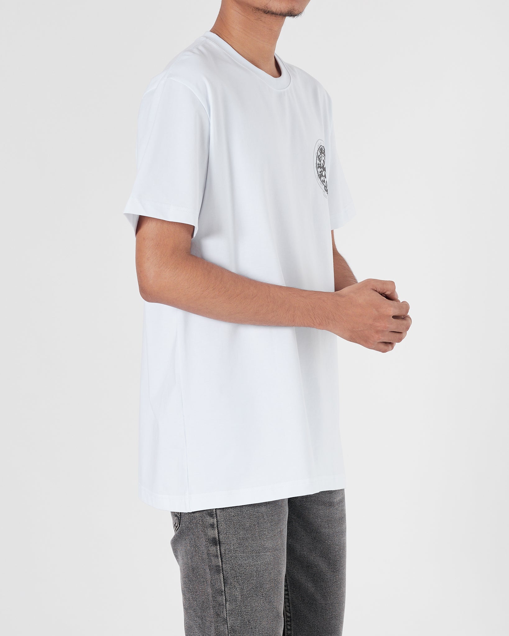 CH Cross Logo Printed Men White T-Shirt 15.90