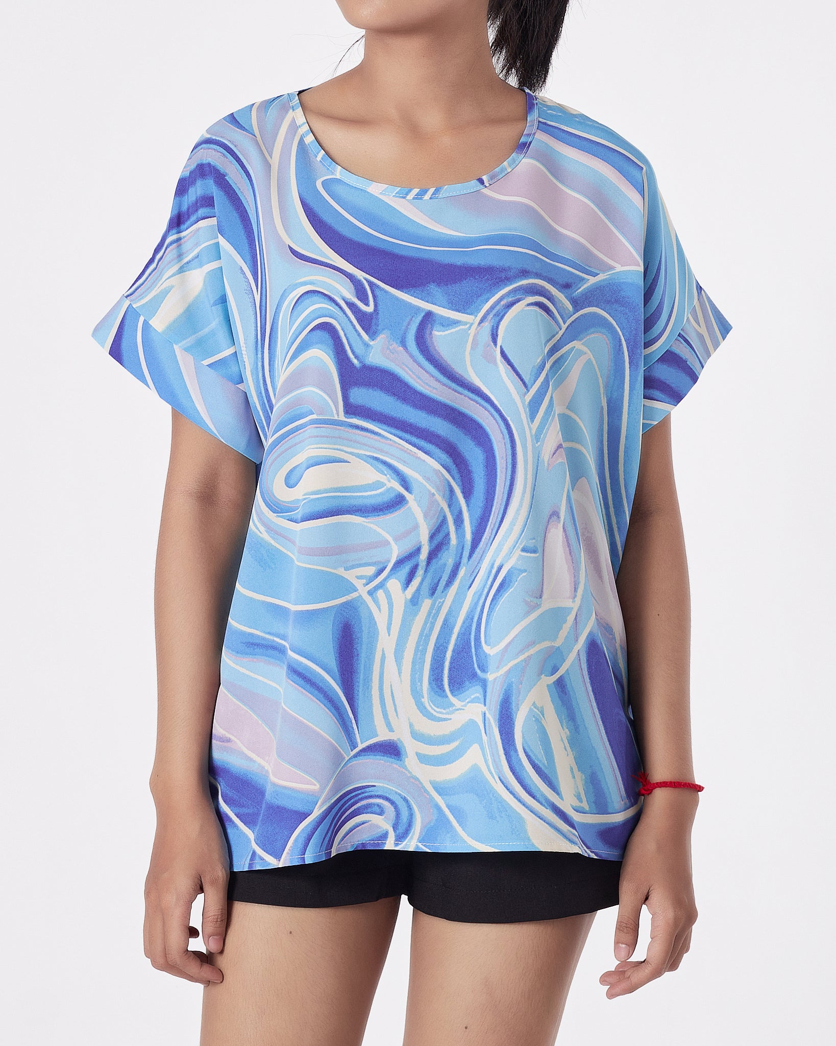 Gradient Color Lady Shirts Short Sleeve 12.90