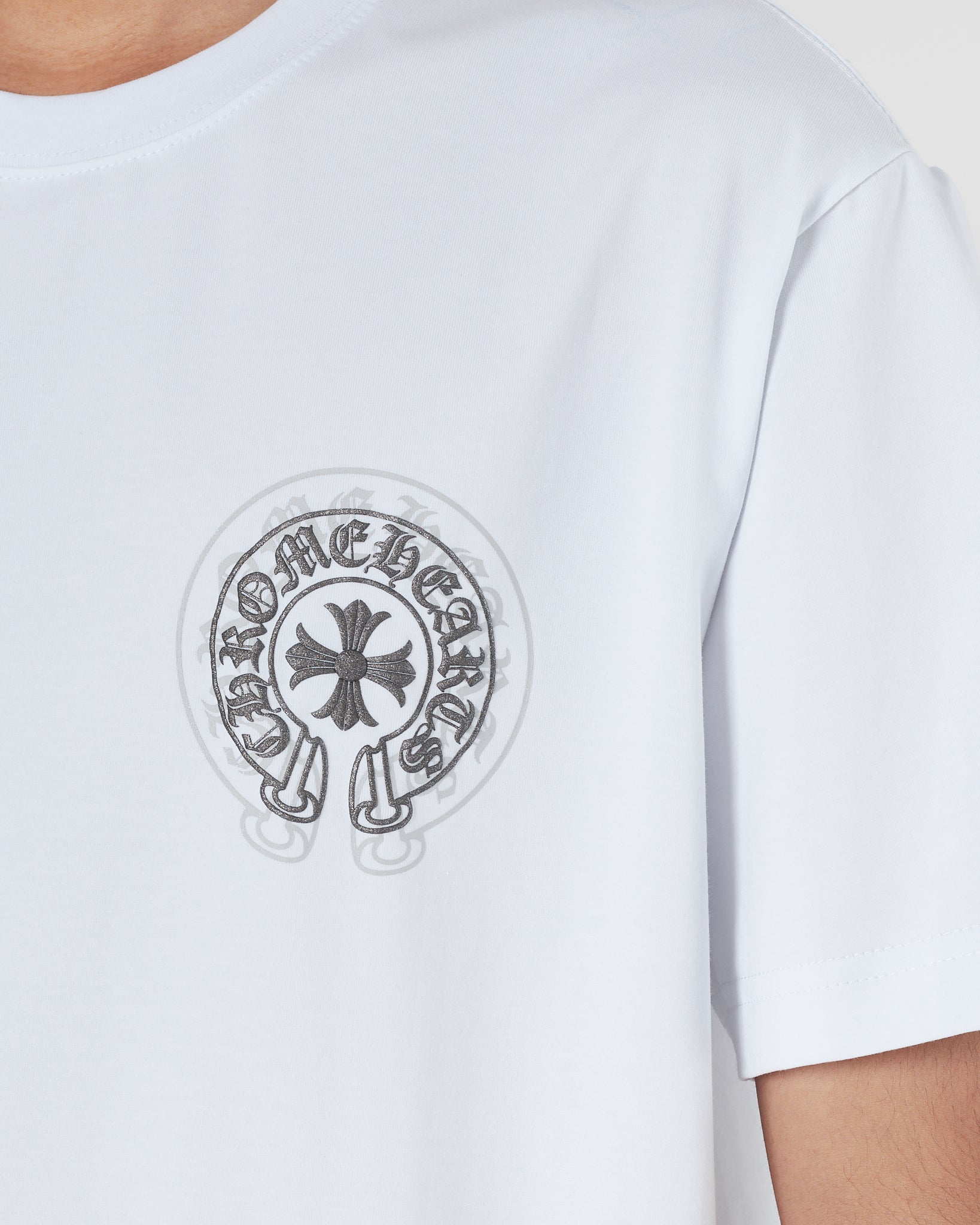 CH Cross Logo Printed Men White T-Shirt 15.90