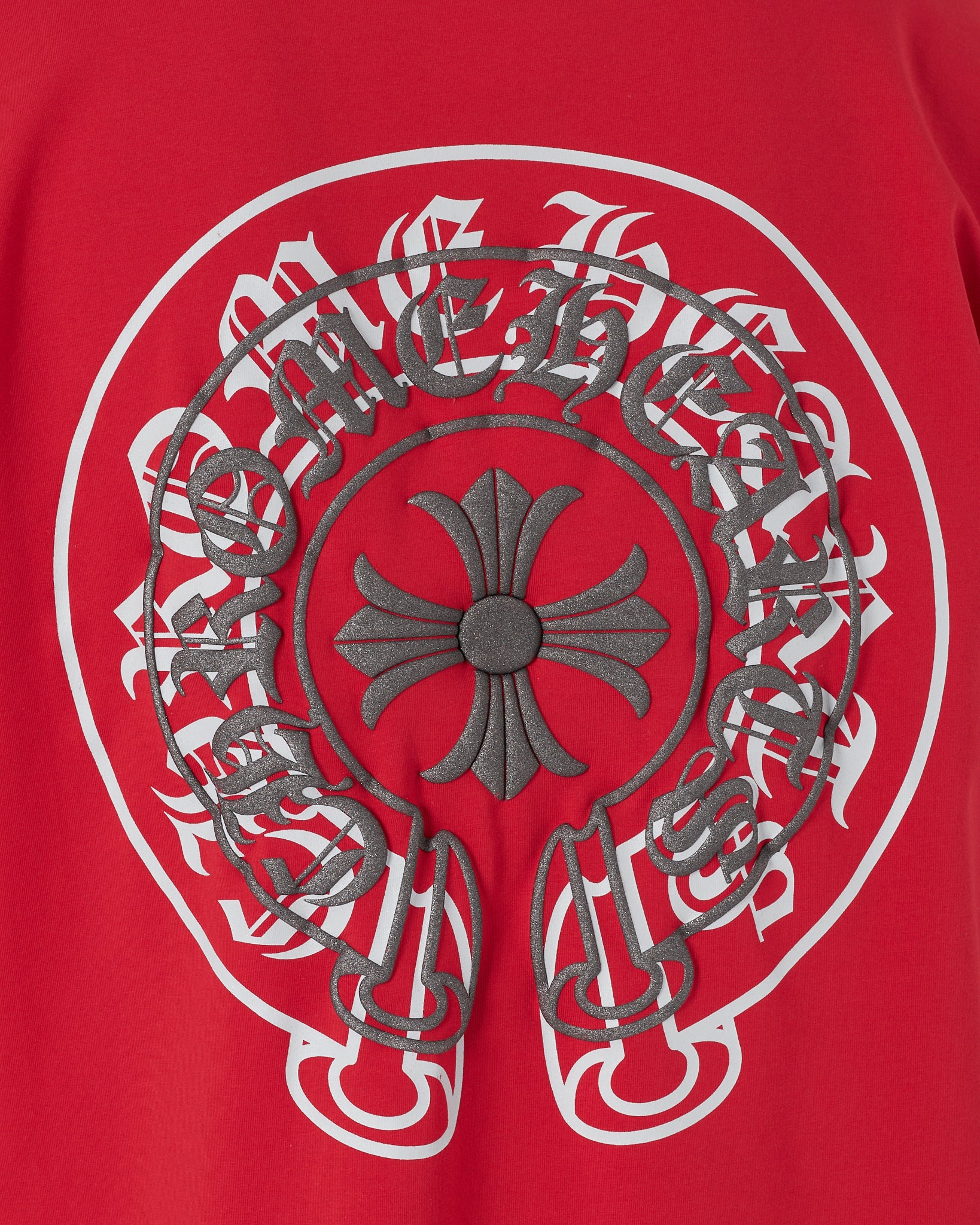 CH Cross Logo Printed Men Red T-Shirt 15.90