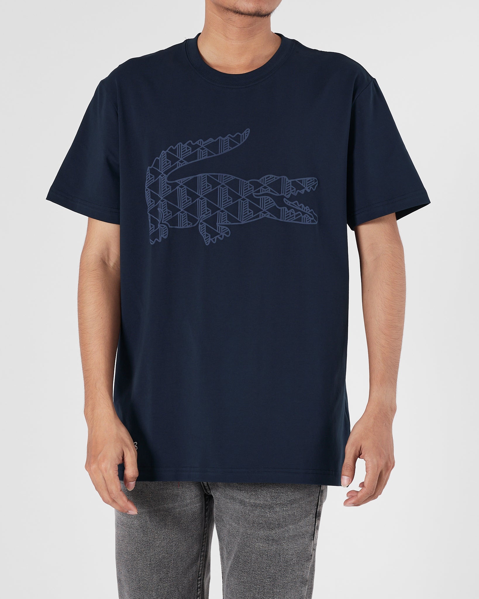 LAC Logo Printed Men Blue T-Shirt 15.50