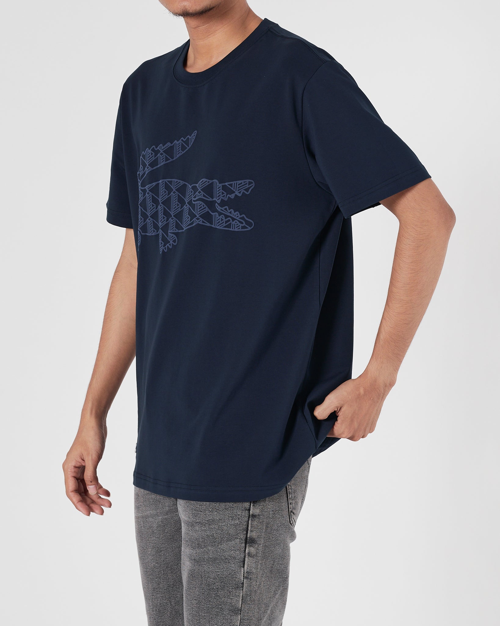 LAC Logo Printed Men Blue T-Shirt 15.50