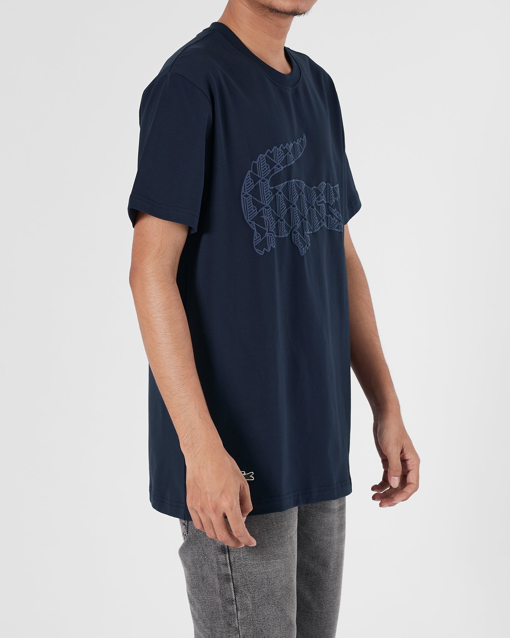LAC Logo Printed Men Blue T-Shirt 15.50