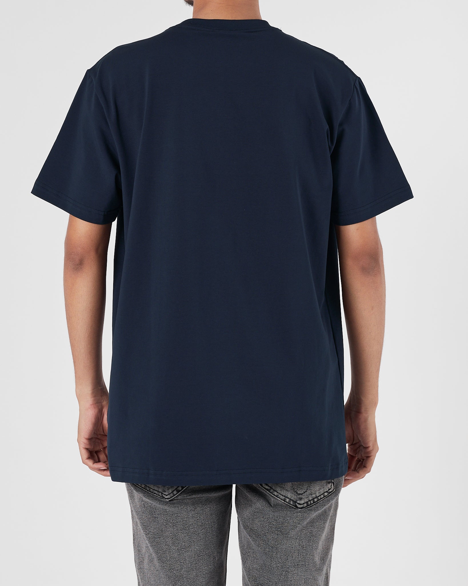 LAC Logo Printed Men Blue T-Shirt 15.50