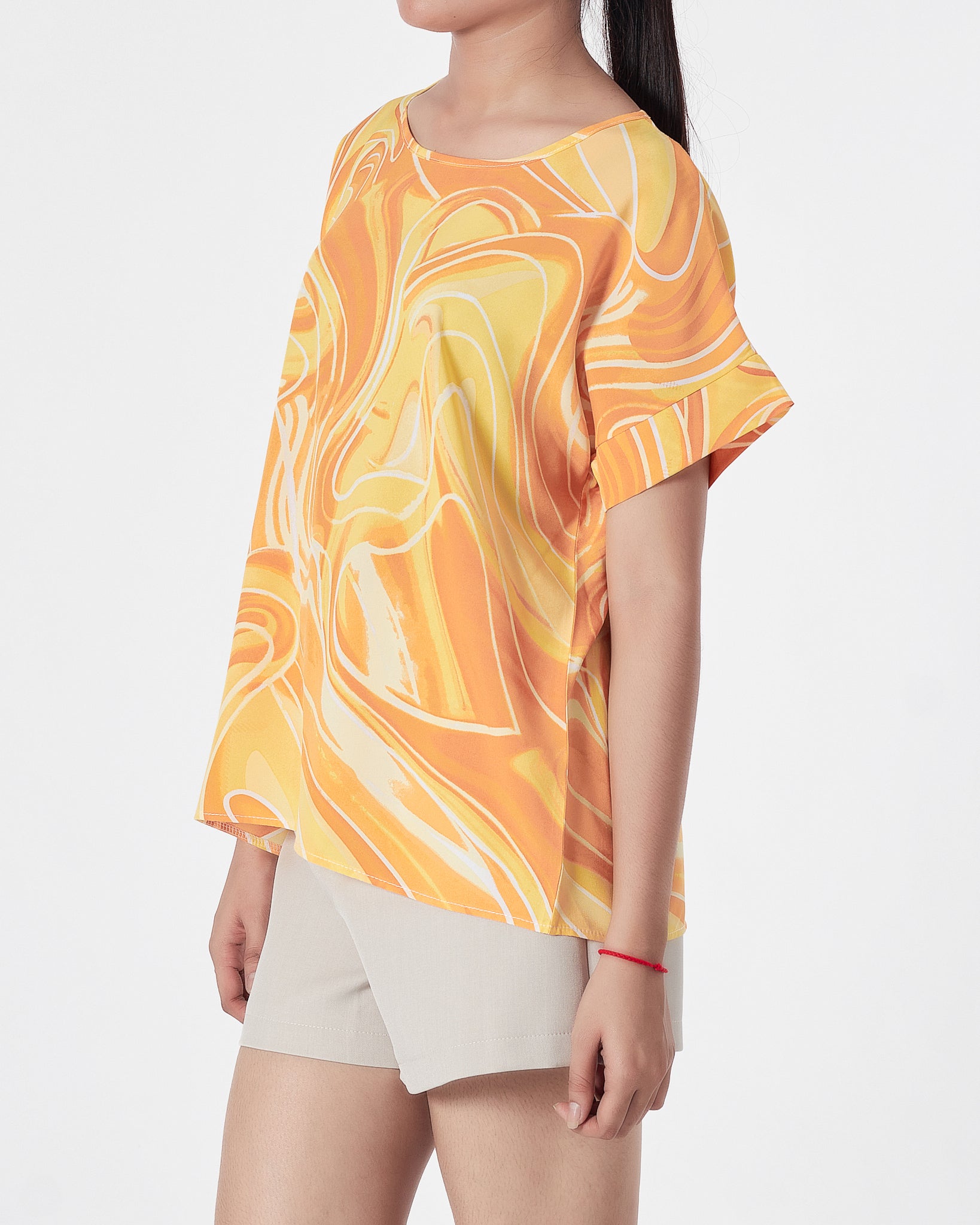 Gradient Color Lady Shirts Short Sleeve 12.90