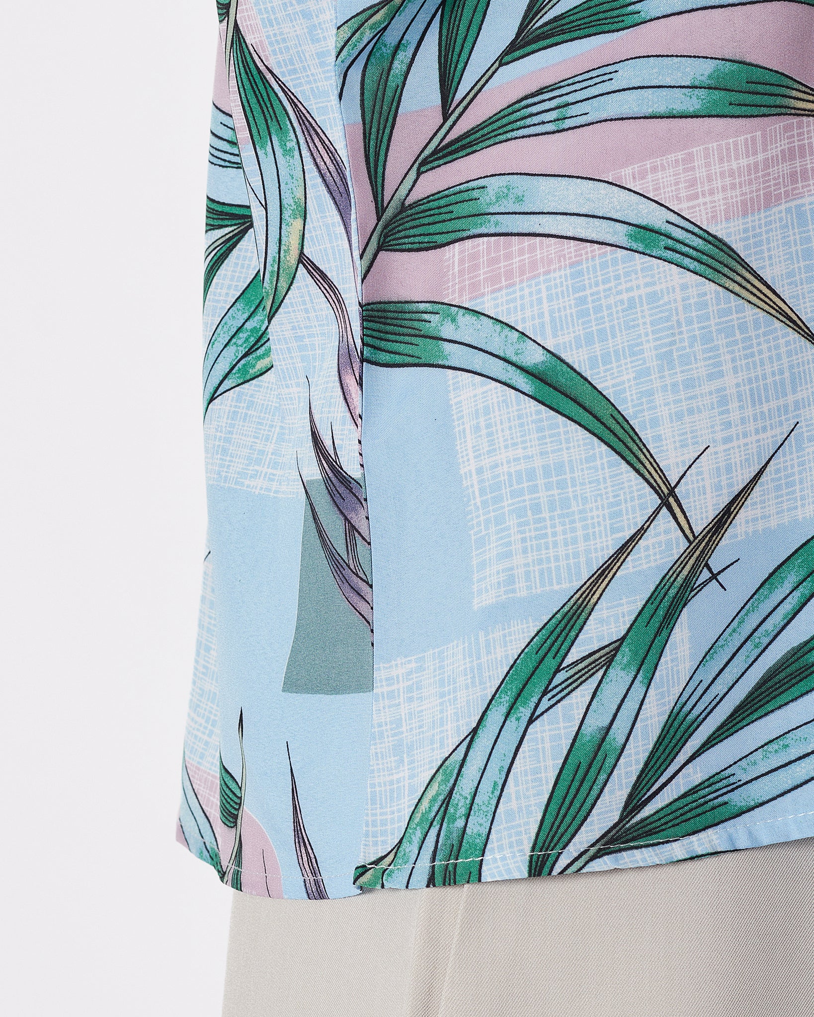 Leaf Over Printed Lady Shirts Short Sleeve 12.90