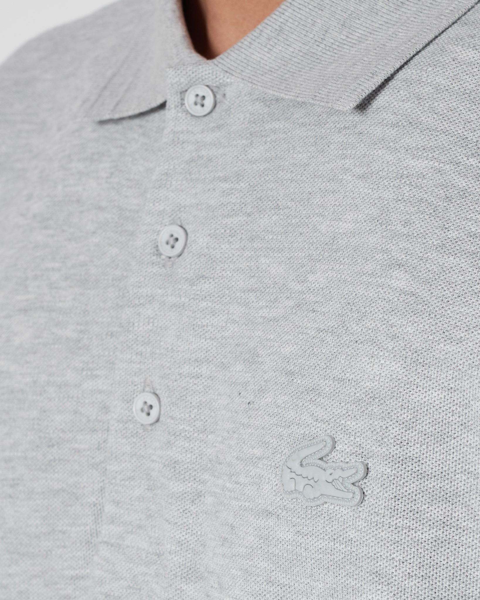 LAC Plain Color Men Grey Polo Shirt 22.90