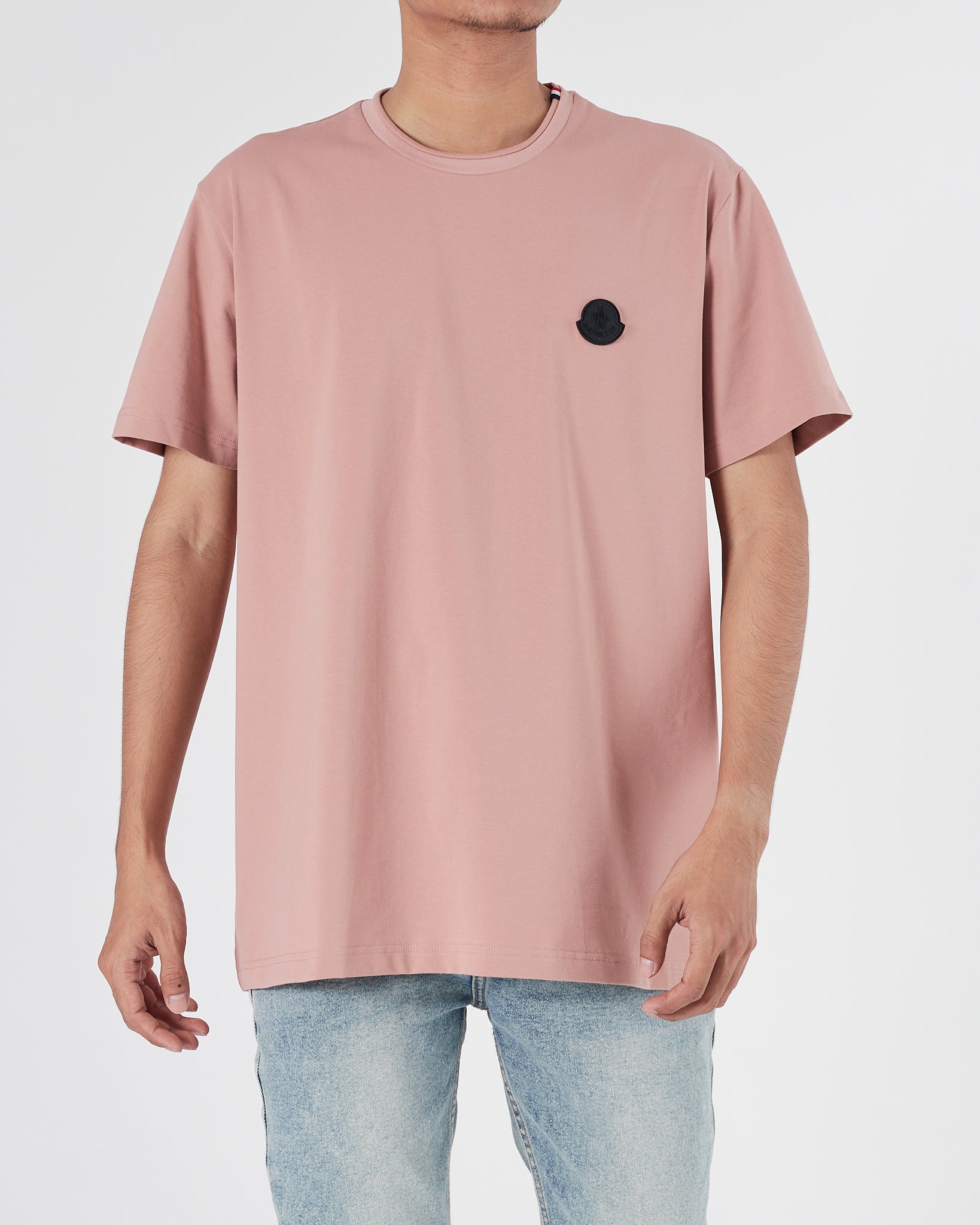 MON Plain Color Men Pink T-Shirt 14.90