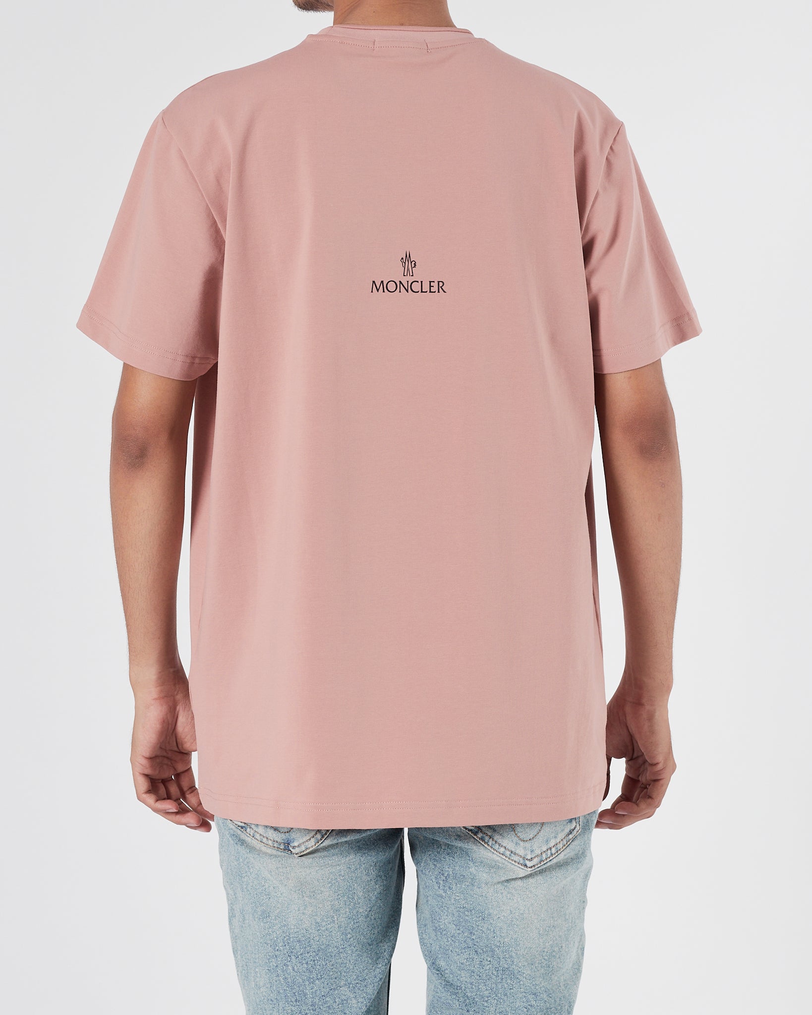 MON Plain Color Men Pink T-Shirt 14.90