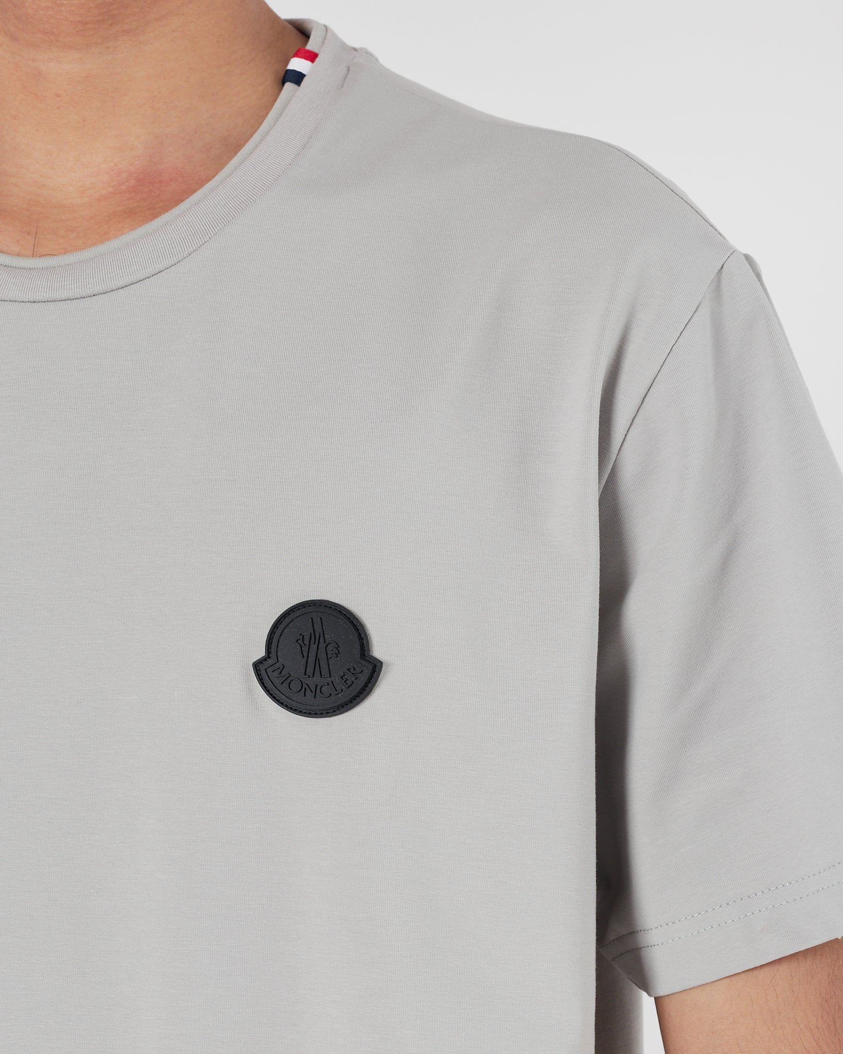 MON Plain Color Men Grey T-Shirt 14.90