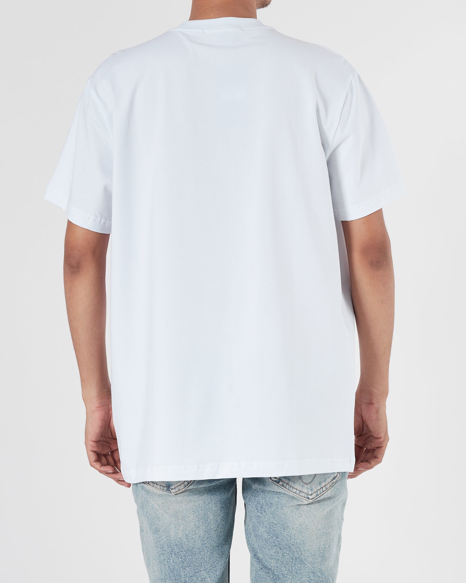 ARM Logo Over Printed Men White T-Shirt 16.90