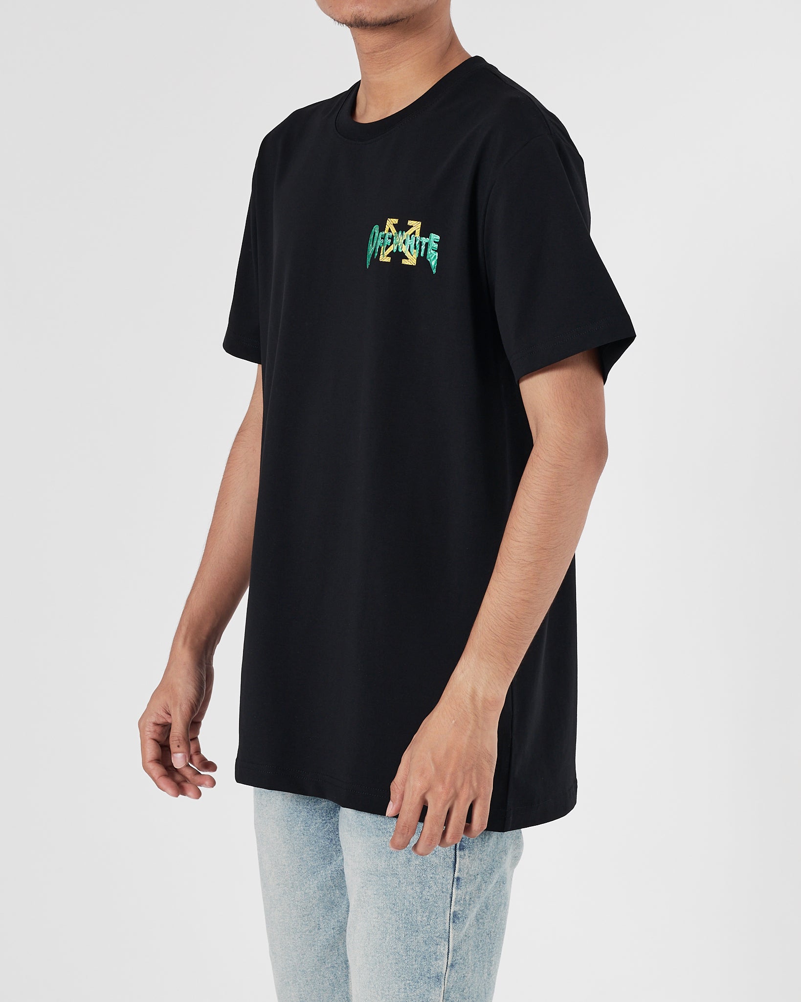 OW X Kaws Men Black T-Shirt 15.90