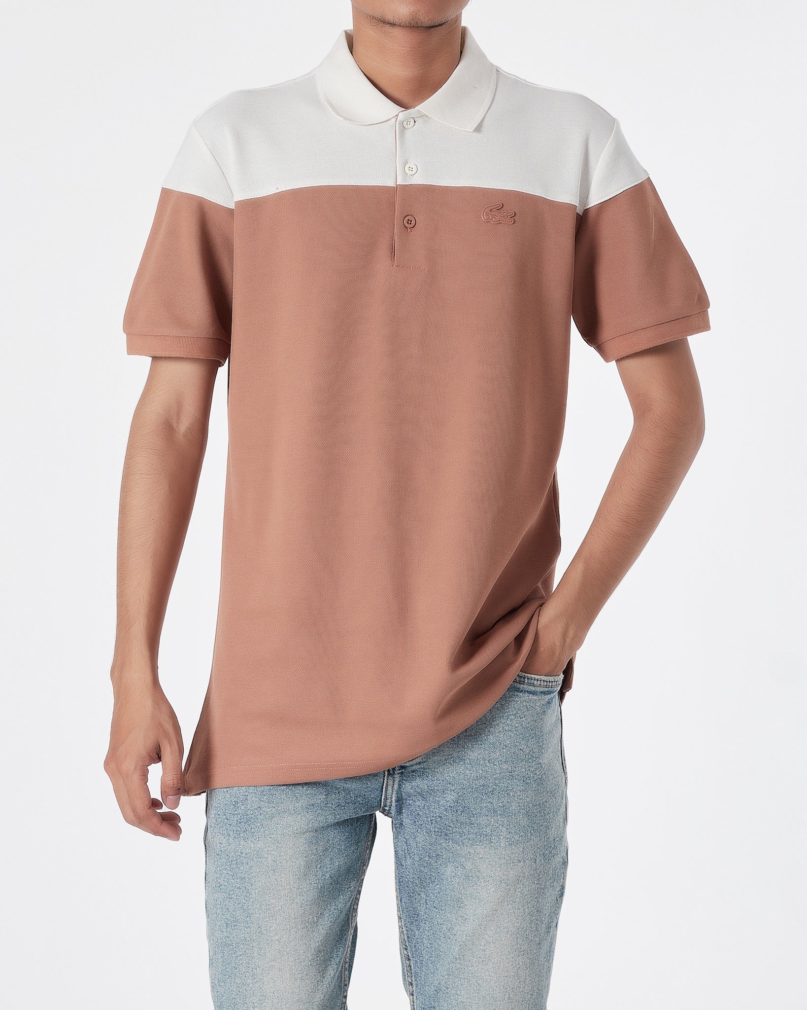 Mens coral polo hotsell