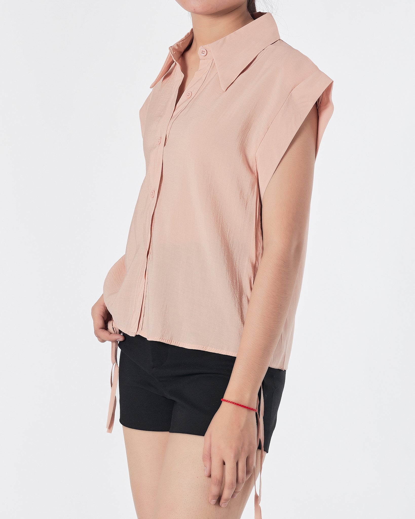 Lady Cream Shirts Short Sleeve 14.90