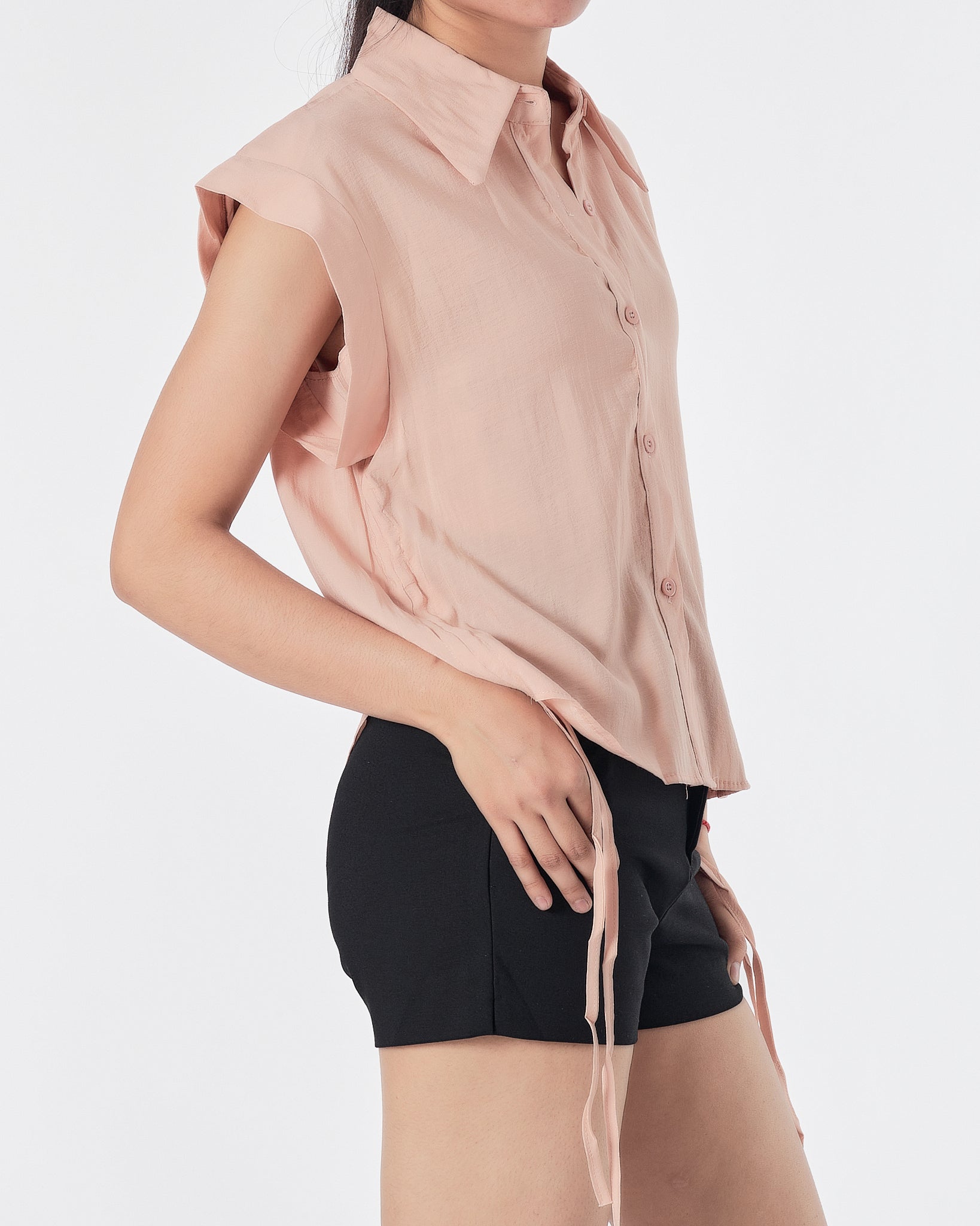 Lady Cream Shirts Short Sleeve 14.90